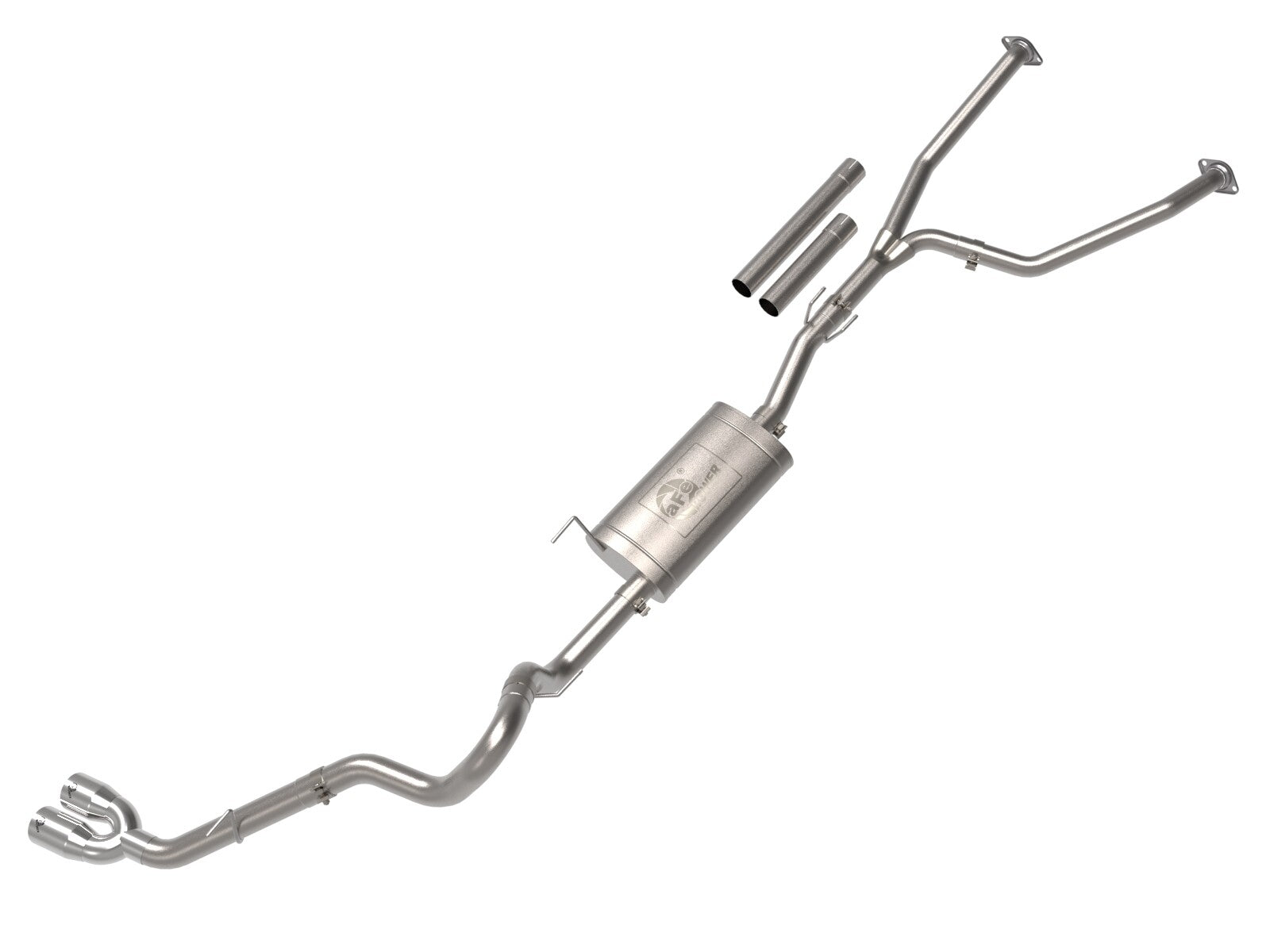 Vulcan Series 2-1/2 Inch to 3 Inch Stainless Steel Cat-Back Exhaust System Toyota Tundra 22-26 V6-3.4L (tt) aFe Power