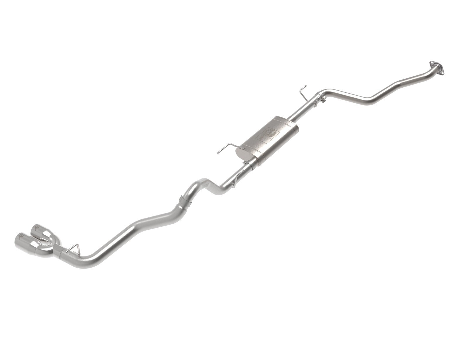 Vulcan Series 2-1/2 Inch to 3 Inch Stainless Steel Cat-Back Exhaust w/ Tip Toyota Tacoma 24-26 L4-2.4L (t) Angled Cut aFe Power