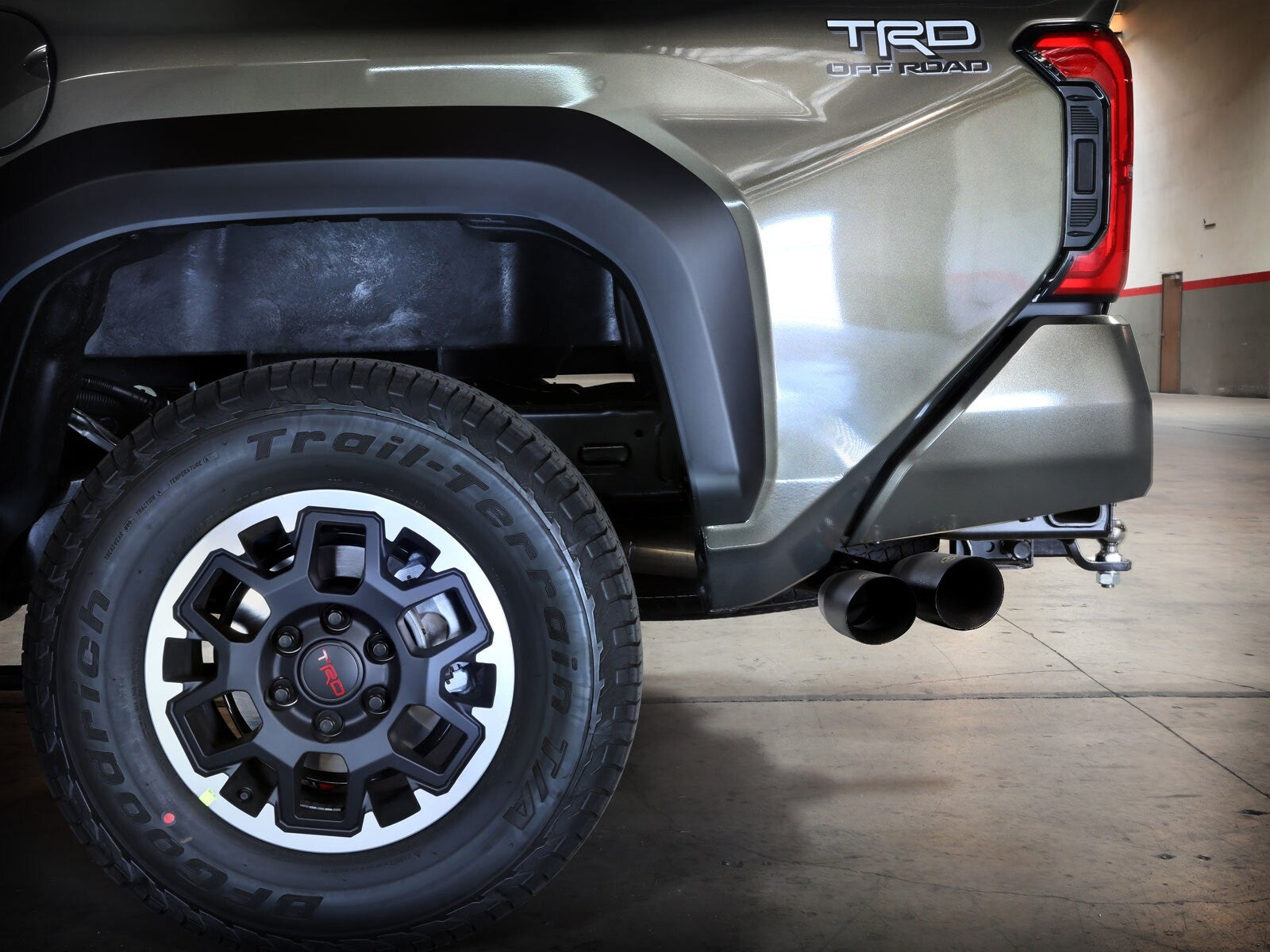 Vulcan Series 2-1/2 Inch to 3 Inch Stainless Steel Cat-Back Exhaust w/ Tip Toyota Tacoma 24-26 L4-2.4L (t) Slant Cut aFe Power