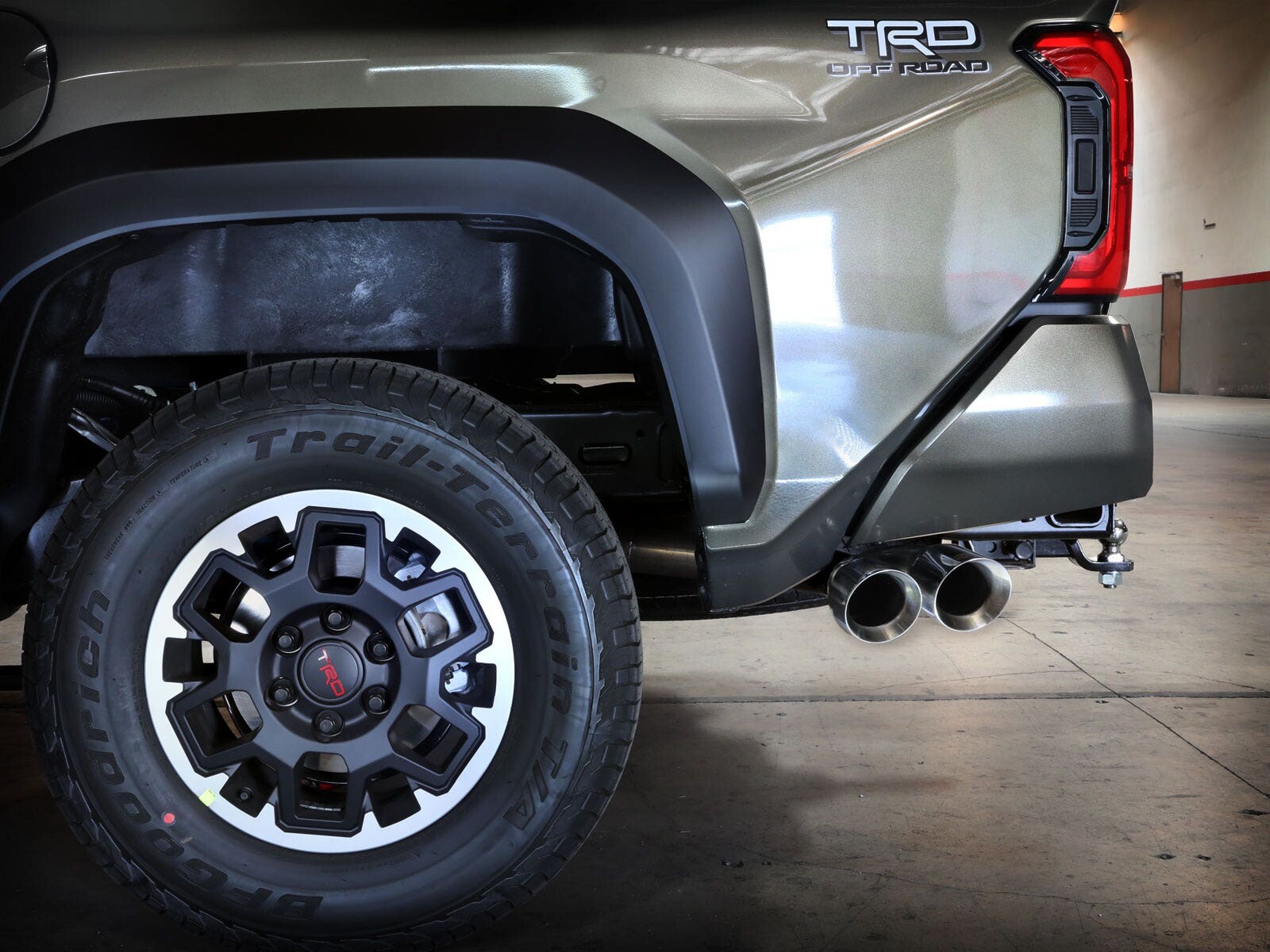 Vulcan Series 2-1/2 Inch to 3 Inch Stainless Steel Cat-Back Exhaust w/ Tip Toyota Tacoma 24-26 L4-2.4L (t) Slant Cut aFe Power