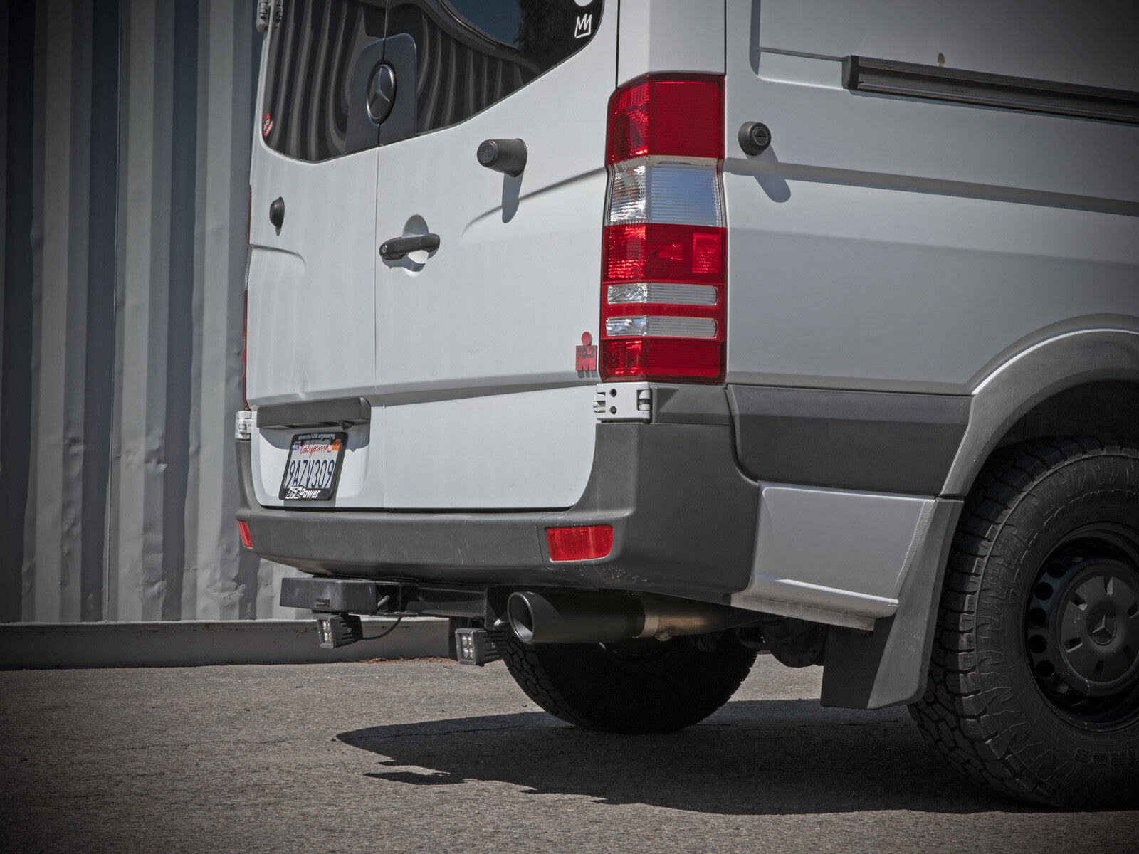 Vulcan Series 3 Inch 304 Stainless Steel Dpf-Back Exhaust System w/Black Tip Mercedes-Benz Sprinter 2500/3500 10-26 L4/V6 (td) aFe Power