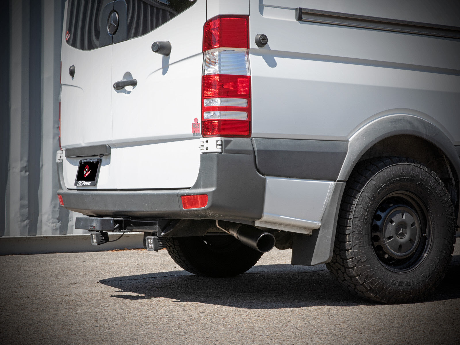 Vulcan Series 3 Inch 304 Stainless Steel Dpf-Back Exhaust System w/Black Tip Mercedes-Benz Sprinter 2500/3500 10-26 L4/V6 (td) aFe Power