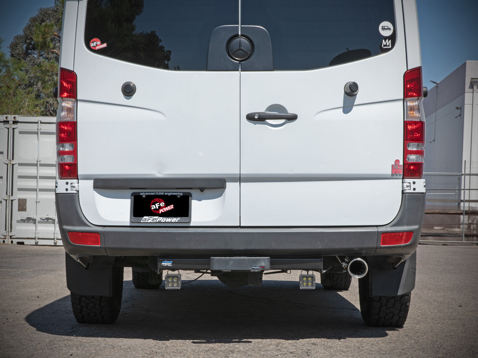 Vulcan Series 3 Inch 304 Stainless Steel Dpf-Back Exhaust System w/Polish Tip Mercedes-Benz Sprinter 2500/3500 10-26 L4/V6 (td) aFe Power