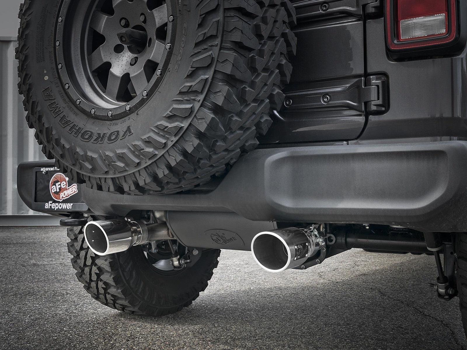 Rebel Series 2-1/2 Inch 304 Stainless Steel Cat-Back Exhaust w/ Polished Tips Jeep Wrangler (Jl) 18-26 V6-3.6L aFe Power