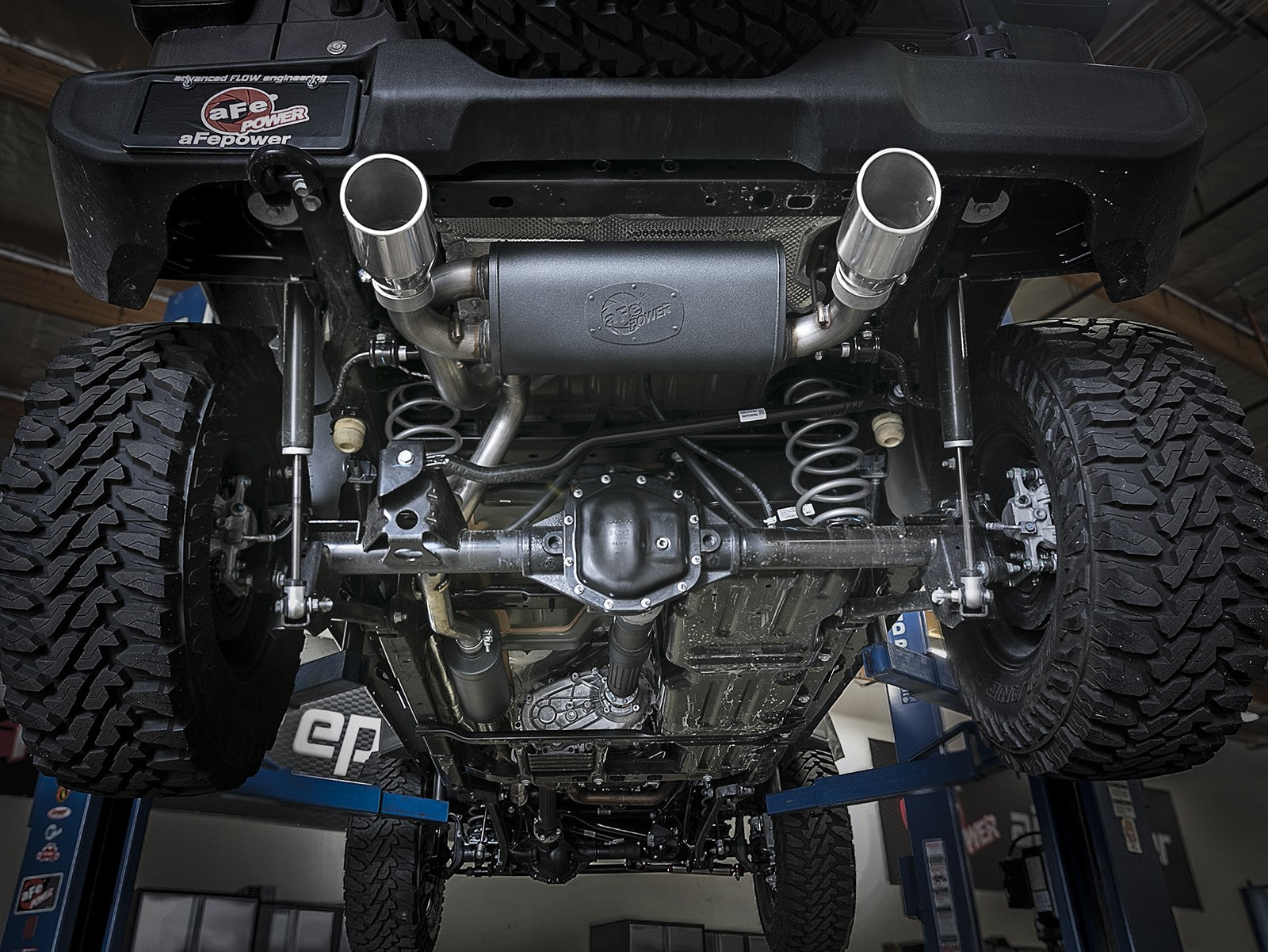 Rebel Series 2-1/2 Inch 304 Stainless Steel Cat-Back Exhaust w/ Polished Tips Jeep Wrangler (Jl) 18-26 V6-3.6L aFe Power