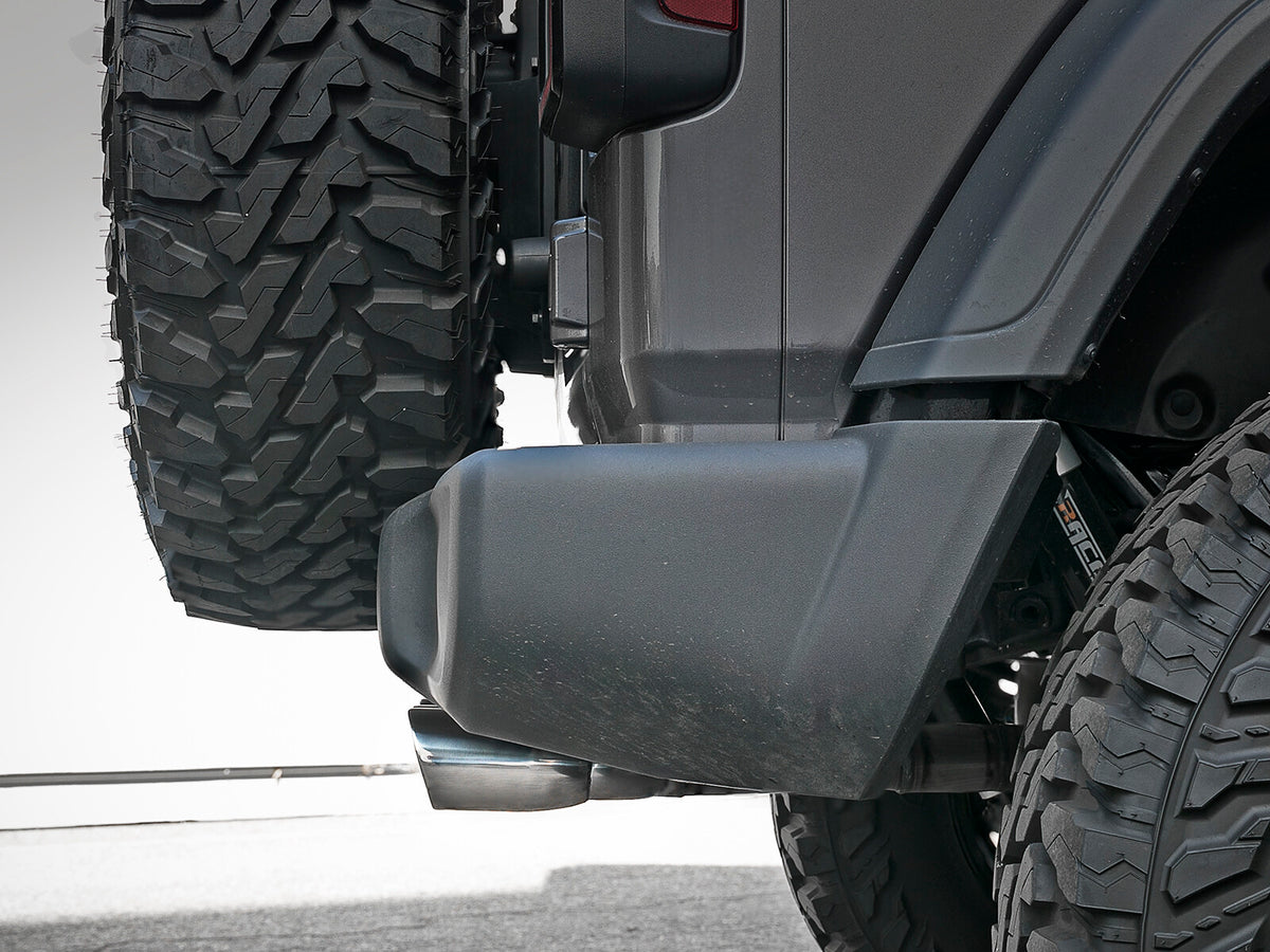 Rebel Series 2-1/2 Inch 304 Stainless Steel Cat-Back Exhaust w/ Polished Tip Jeep Wrangler (Jl) 18-26 V6-3.6L Rear center aFe Power