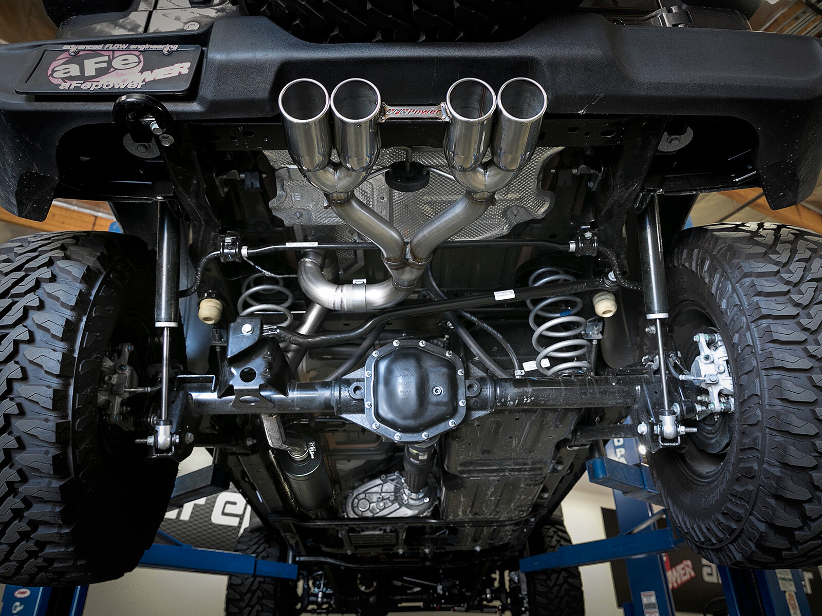 Rebel Series 2-1/2 Inch 304 Stainless Steel Cat-Back Exhaust w/ Polished Tip Jeep Wrangler (Jl) 18-26 V6-3.6L Rear center aFe Power