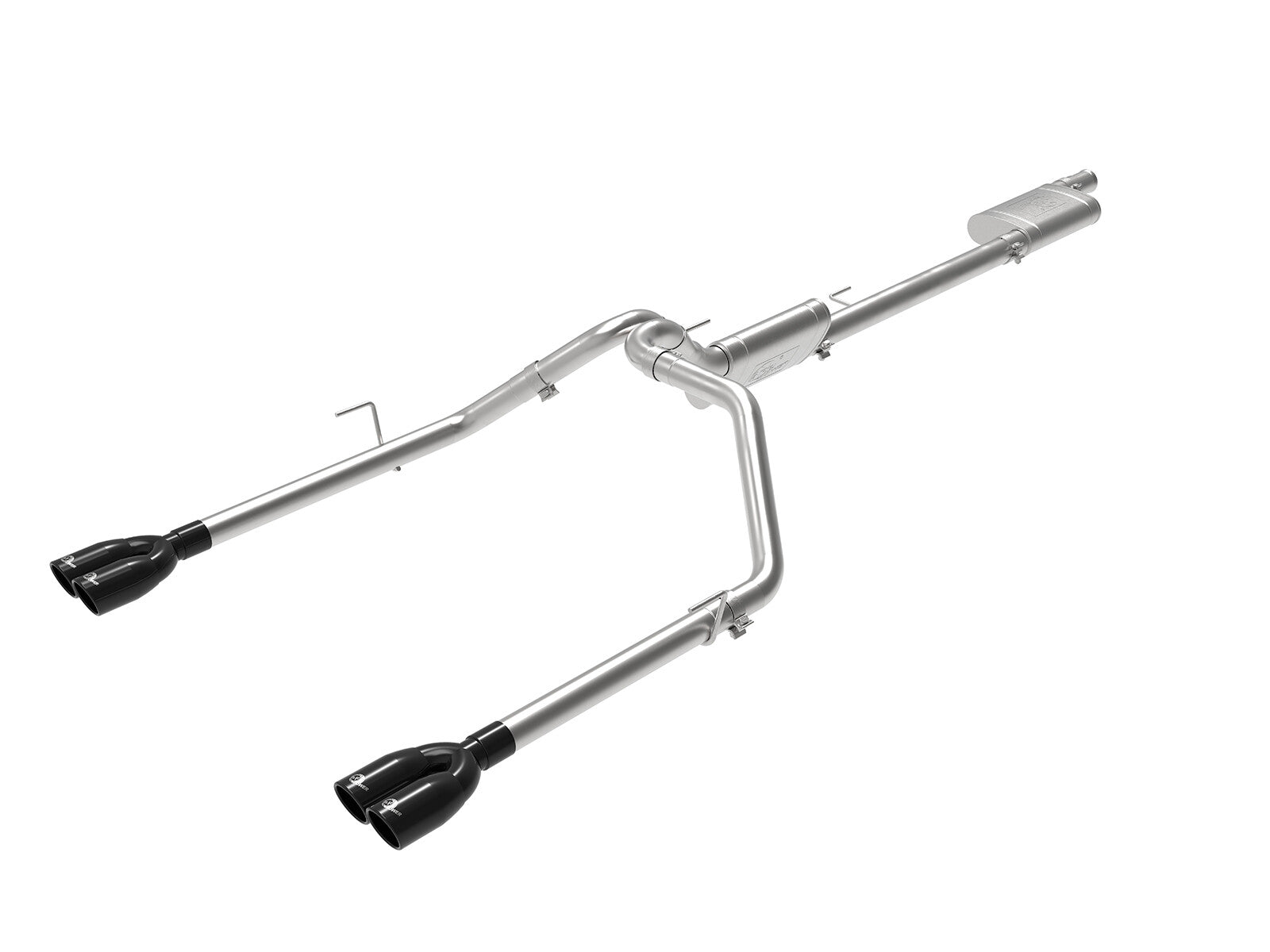 Vulcan Series 3 Inch to 2-1/2 Inch 304 Stainless Steel Cat-Back Exhaust System Black Jeep Gladiator (Jt) 20-26 V6-3.6L aFe Power