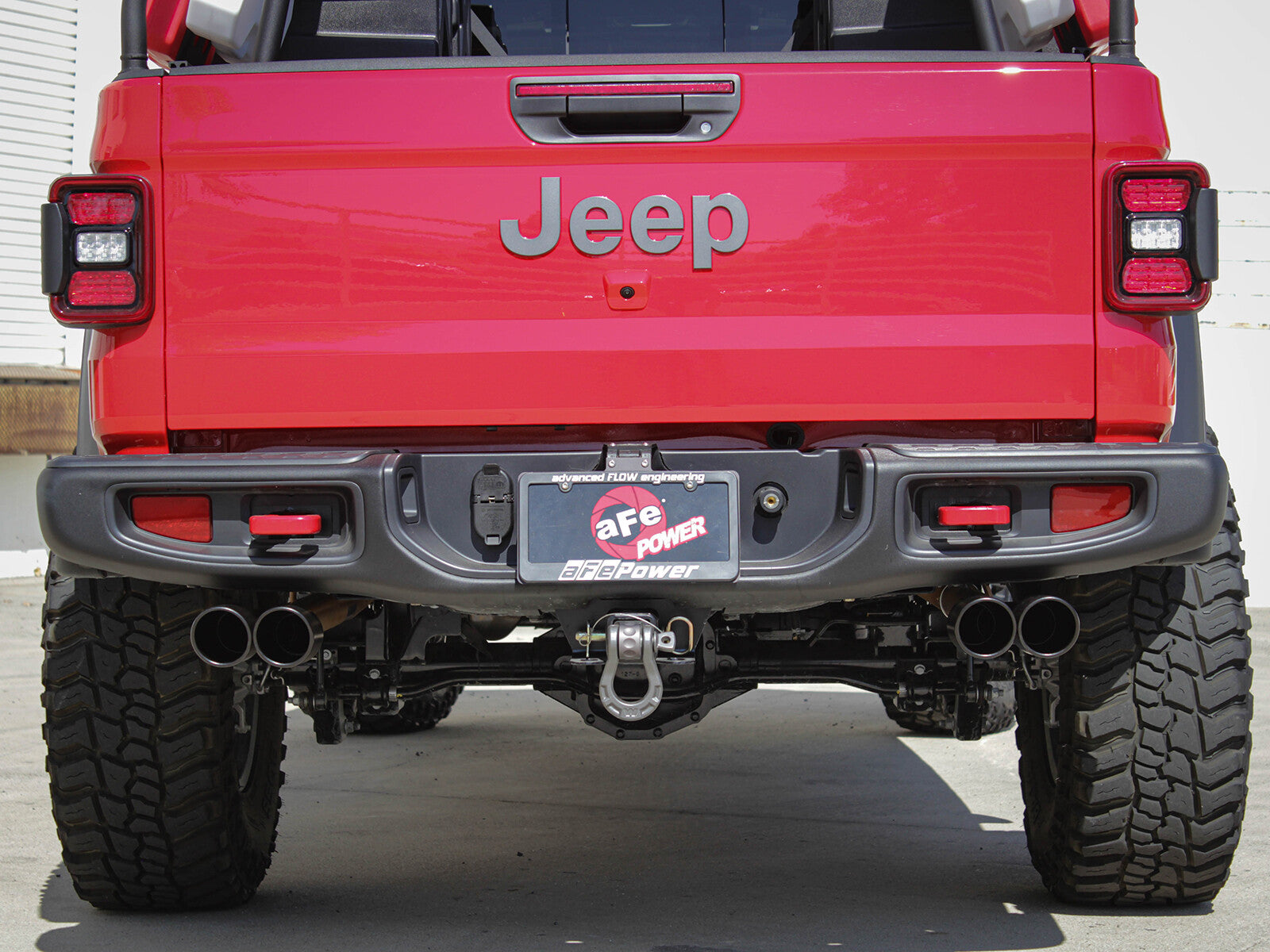 Vulcan Series 3 Inch to 2-1/2 Inch 304 Stainless Steel Cat-Back Exhaust System Black Jeep Gladiator (Jt) 20-26 V6-3.6L aFe Power