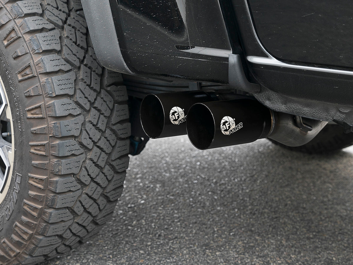 Rebel Series 3 Inch 409 Stainless Steel Cat-Back Exhaust System w/Black Tip GM Colorado/Canyon 15-22 L4-2.5L/15-16 V6-3.6L aFe Power
