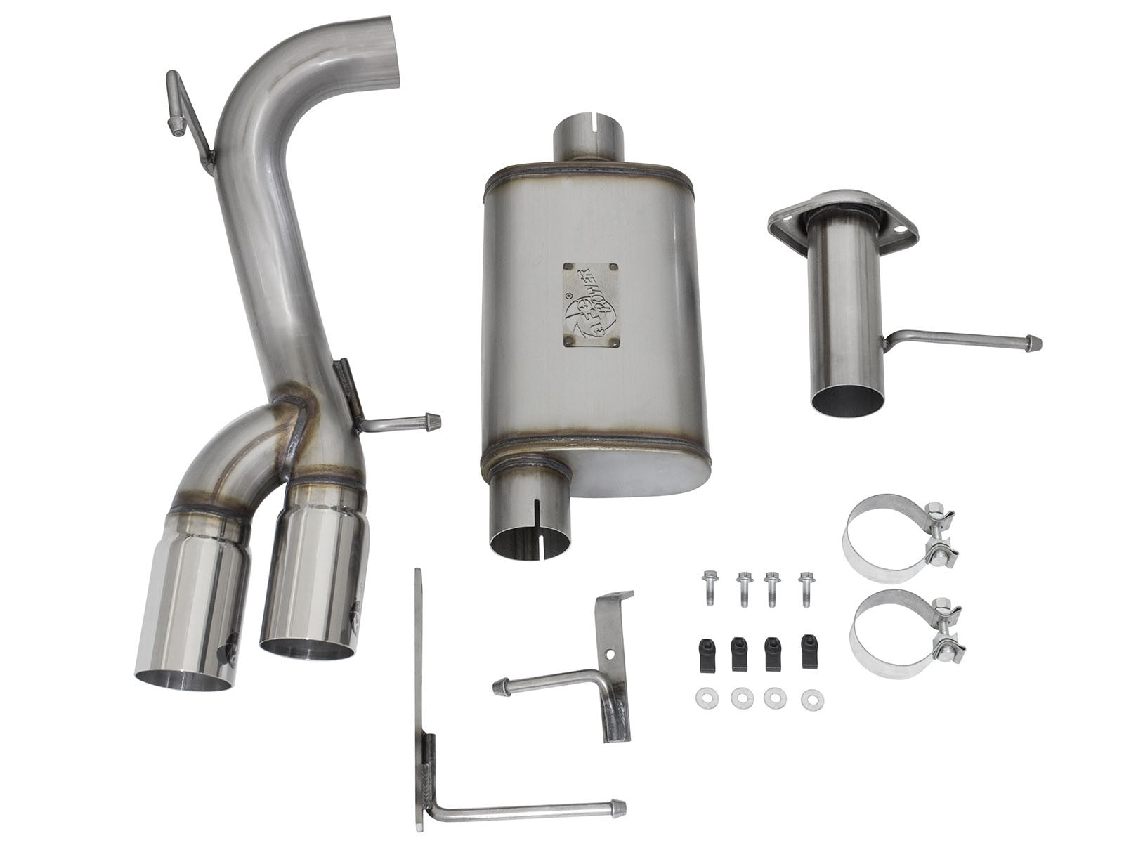 Rebel Series 3 Inch 409 Stainless Steel Cat-Back Exhaust System w/ Tip GM Colorado/Canyon 15-22 L4-2.5L/15-16 V6-3.6L aFe Power