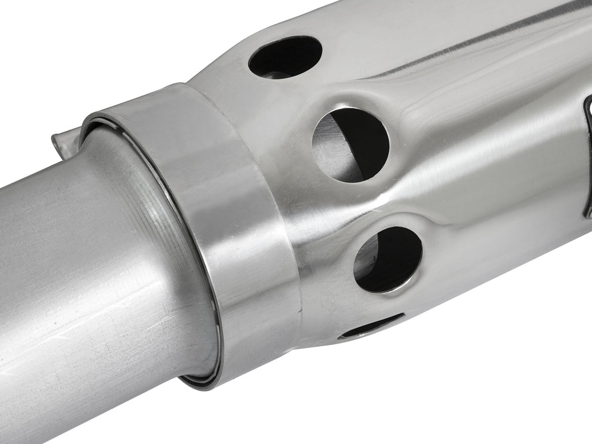 Large Bore-HD 3-1/2 Inch 409 Stainless Steel Dpf-Back Exhaust System w/Polished Tip GM Colorado/Canyon 16-22 L4-2.8L (td) Lwn aFe Power