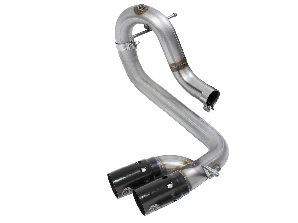 Rebel Series 3 Inch 409 Stainless Steel Dpf-Back Exhaust System w/Black Tip GM Colorado/Canyon 16-22 L4-2.8L (td) Lwn aFe Power