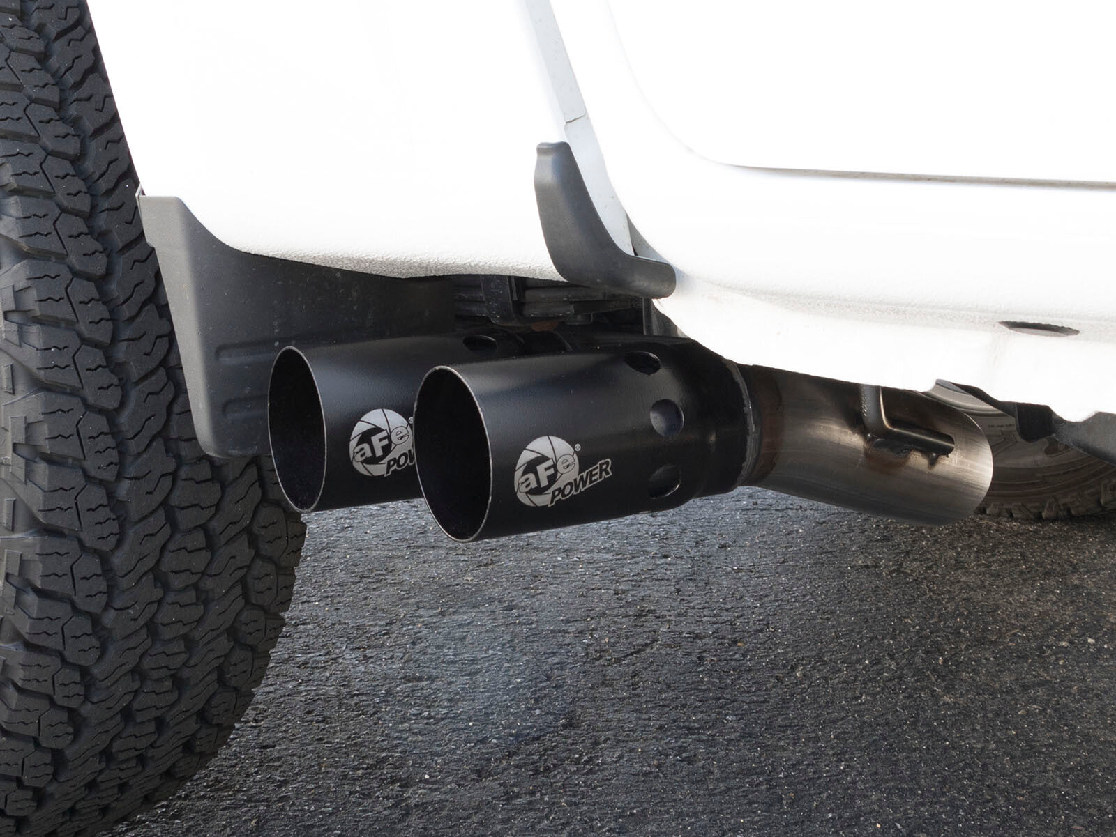 Rebel Series 3 Inch 409 Stainless Steel Dpf-Back Exhaust System w/ Tip GM Colorado/Canyon 16-22 L4-2.8L (td) Lwn aFe Power