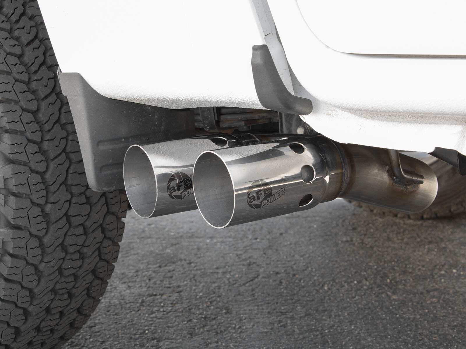 Rebel Series 3 Inch 409 Stainless Steel Dpf-Back Exhaust System w/ Tip GM Colorado/Canyon 16-22 L4-2.8L (td) Lwn aFe Power