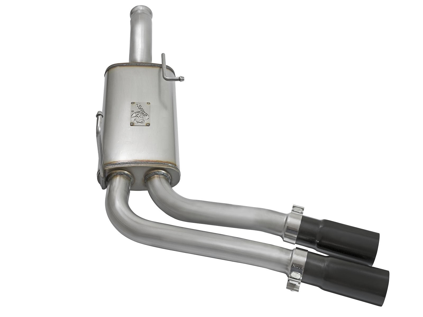 Rebel Series 3 Inch to 2-1/2 Inch 409 Stainless Steel Cat-Back Exhaust w/ Polish Tip Silverado/Sierra 1500 09-18 Reg Cab/Short Bed V6-4.3/V8-4.8/5.3L aFe Power