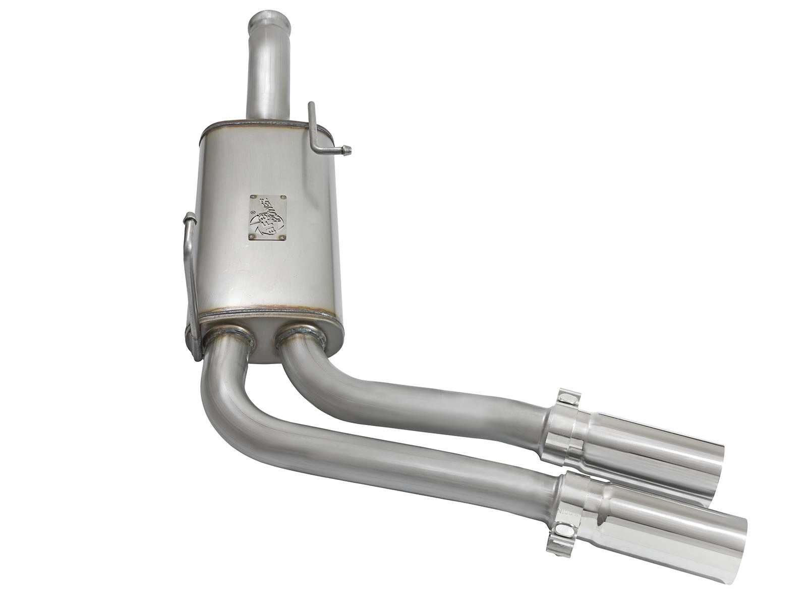 Rebel Series 3 Inch to 2-1/2 Inch 409 Stainless Steel Cat-Back Exhaust w/ Polish Tip Silverado/Sierra 1500 09-18 Reg Cab/Short Bed V6-4.3/V8-4.8/5.3L aFe Power
