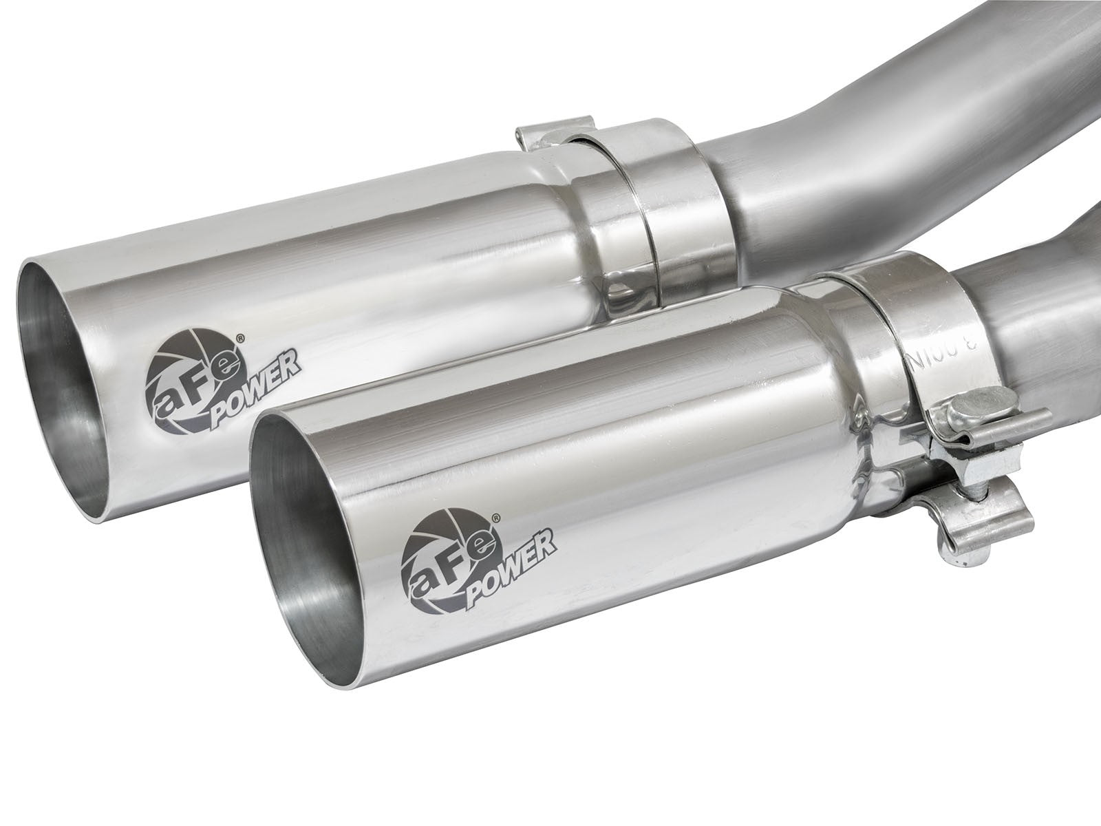 Rebel Series 3 Inch to 2-1/2 Inch 409 Stainless Steel Cat-Back Exhaust w/ Polish Tip Silverado/Sierra 1500 09-18 Reg Cab/Short Bed V6-4.3/V8-4.8/5.3L aFe Power