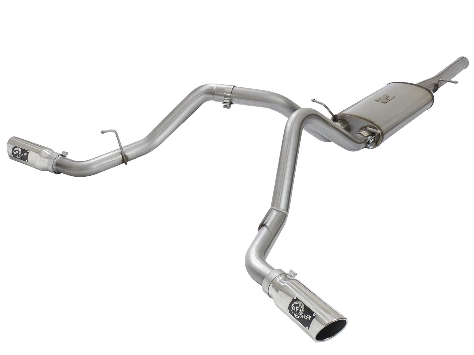 Mach Force-Xp 3 Inch 409 Stainless Steel Cat-Back Exhaust System w/ Tip GM Silverado/Sierra 1500 09-18 V6-4.3/V8-4.8/5.3L aFe Power