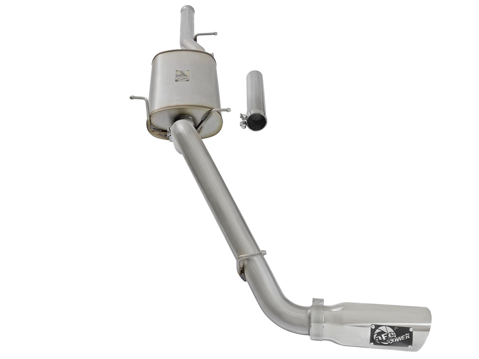 Mach Force-Xp 3 Inch 409 Stainless Steel Cat-Back Exhaust System w/ Tip GM Silverado/Sierra 1500 09-18 / Silverado Ld/Sierra Limited 2019 V6-4.3/V8-4.8/5.3L 17 ft-lbs Torque Gain aFe Power