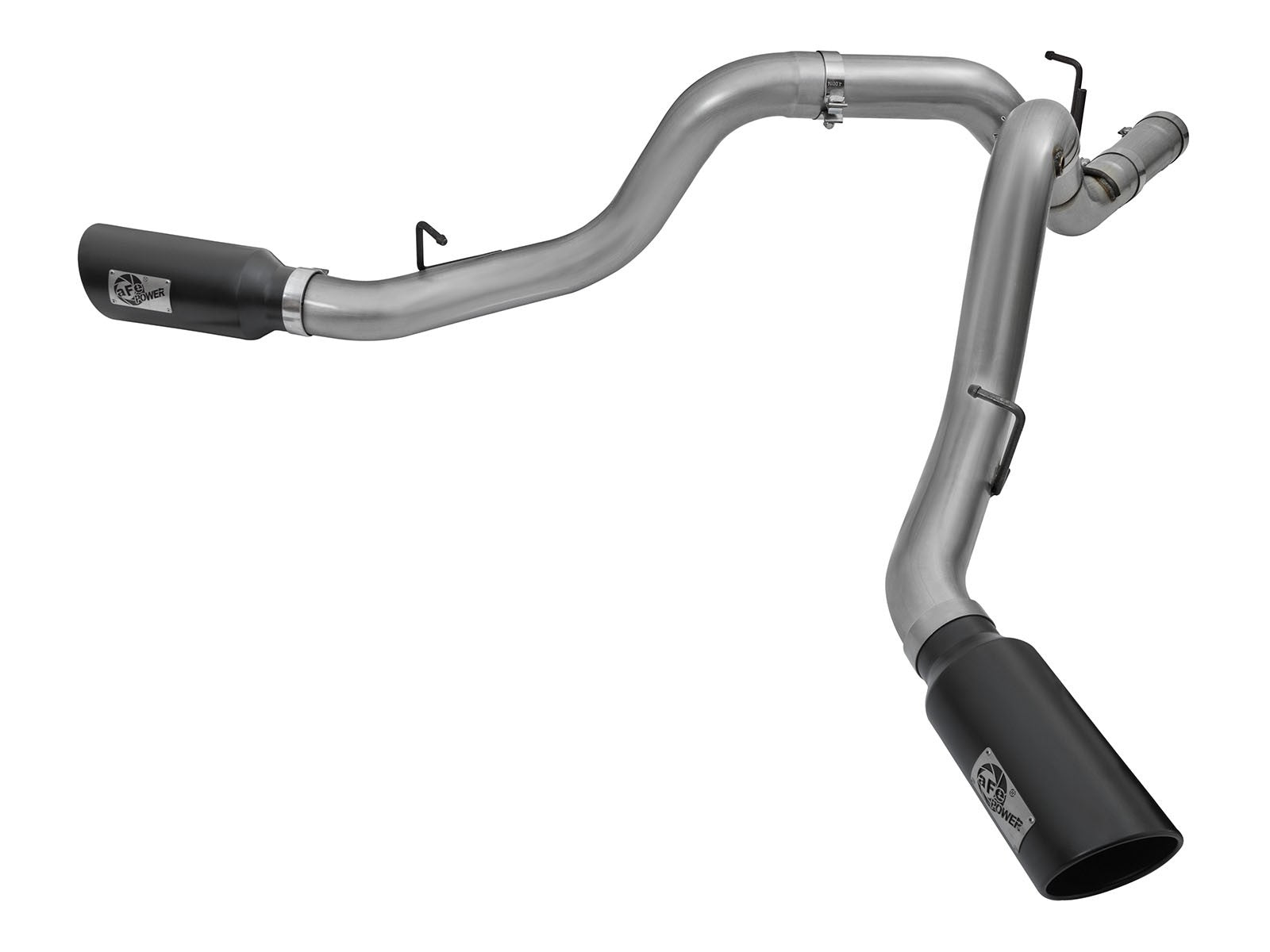 Large Bore-HD 4 Inch 409 Stainless Steel Dpf-Back Exhaust System w/ Tip GM Diesel Trucks 2016 V8-6.6L (td) Lml aFe Power