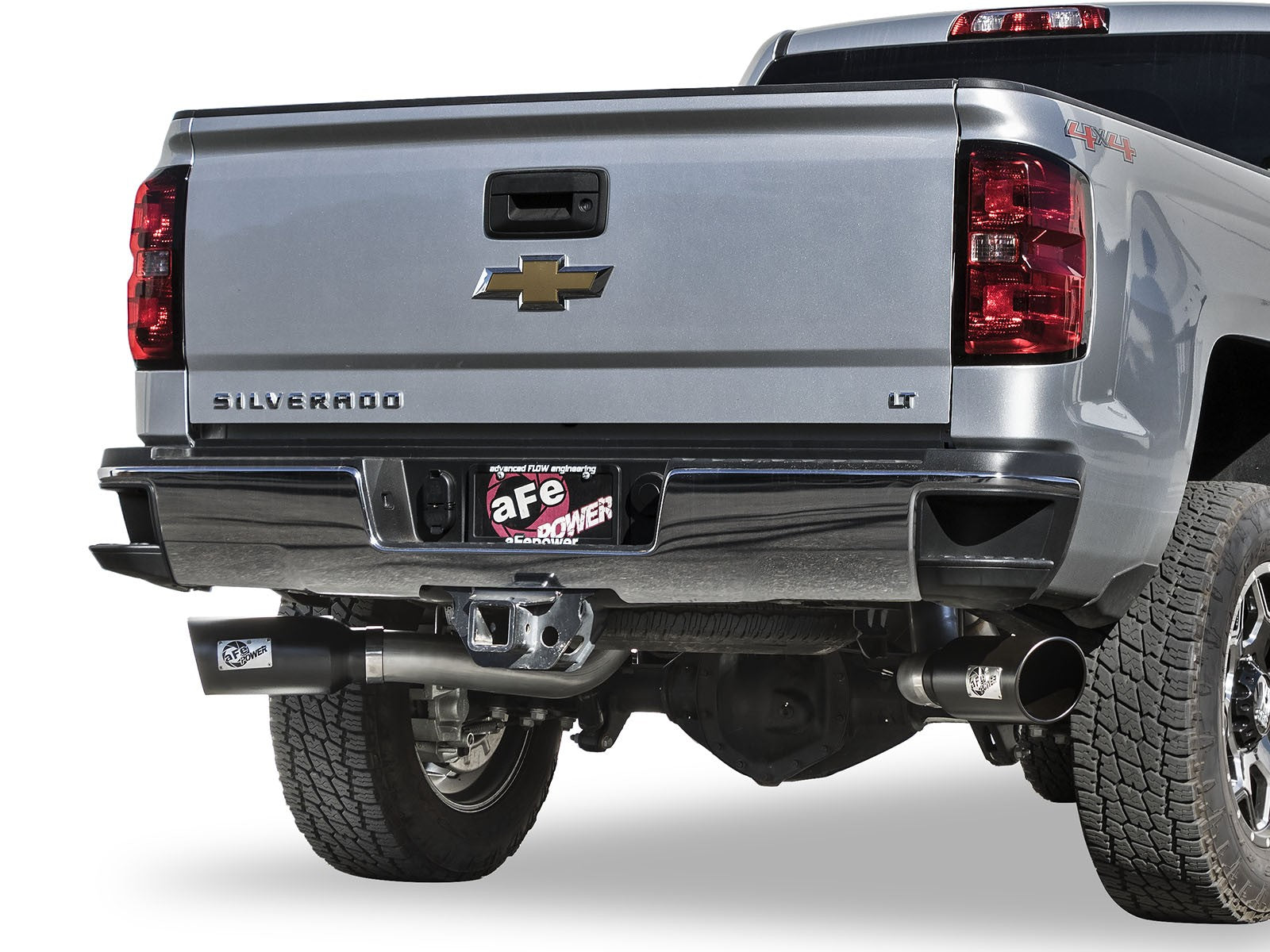 Large Bore-HD 4 Inch 409 Stainless Steel Dpf-Back Exhaust System w/ Tip GM Diesel Trucks 2016 V8-6.6L (td) Lml aFe Power