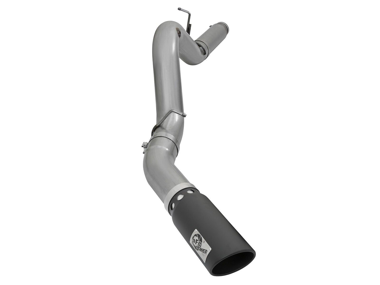 Large Bore-HD 5 Inch 409 Stainless Steel Dpf-Back Exhaust System w/ Tip GM Diesel Trucks 2016 V8-6.6L (td) Lml aFe Power