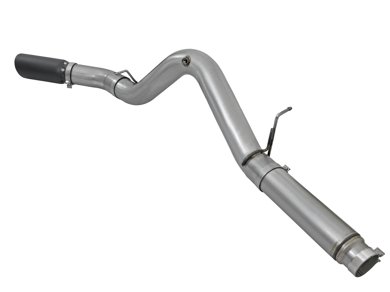 Large Bore-HD 5 Inch 409 Stainless Steel Dpf-Back Exhaust System w/ Tip GM Diesel Trucks 2016 V8-6.6L (td) Lml aFe Power