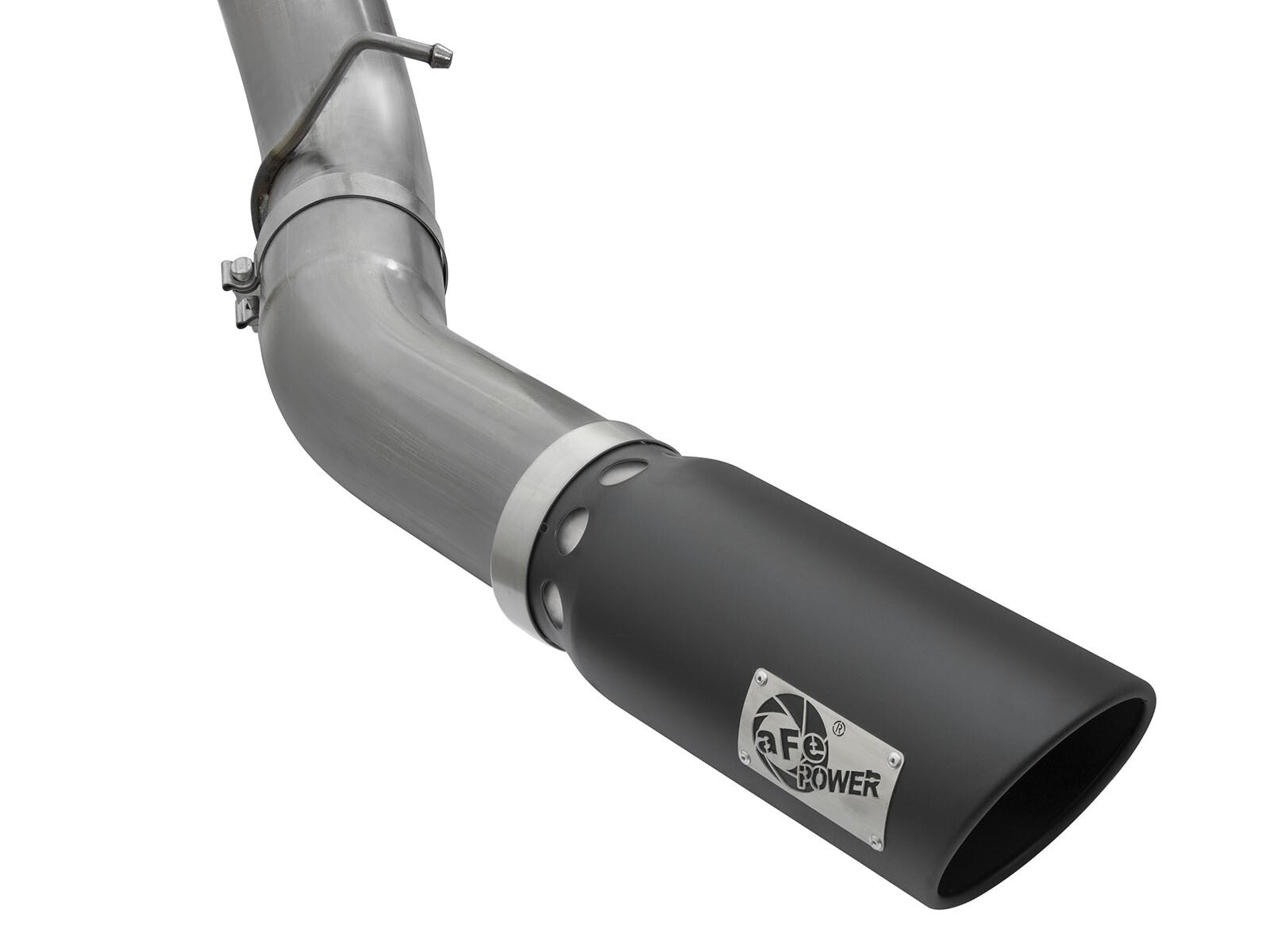 Large Bore-HD 5 Inch 409 Stainless Steel Dpf-Back Exhaust System w/ Tip GM Diesel Trucks 2016 V8-6.6L (td) Lml aFe Power