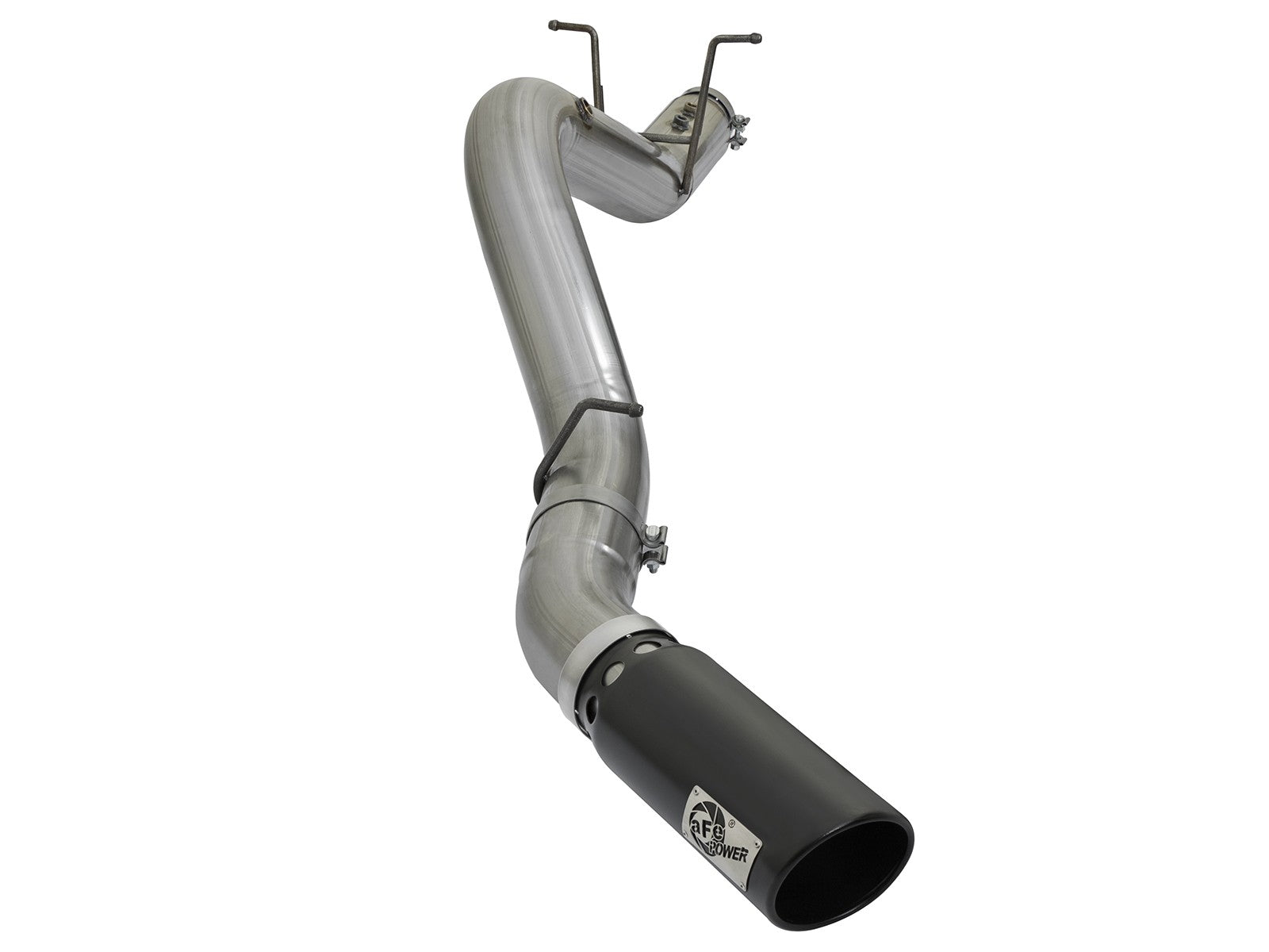 Large Bore-HD 4 Inch 409 Stainless Steel Dpf-Back Exhaust System w/ Tip GM Diesel Trucks 17-19 V8-6.6L (td) L5P aFe Power