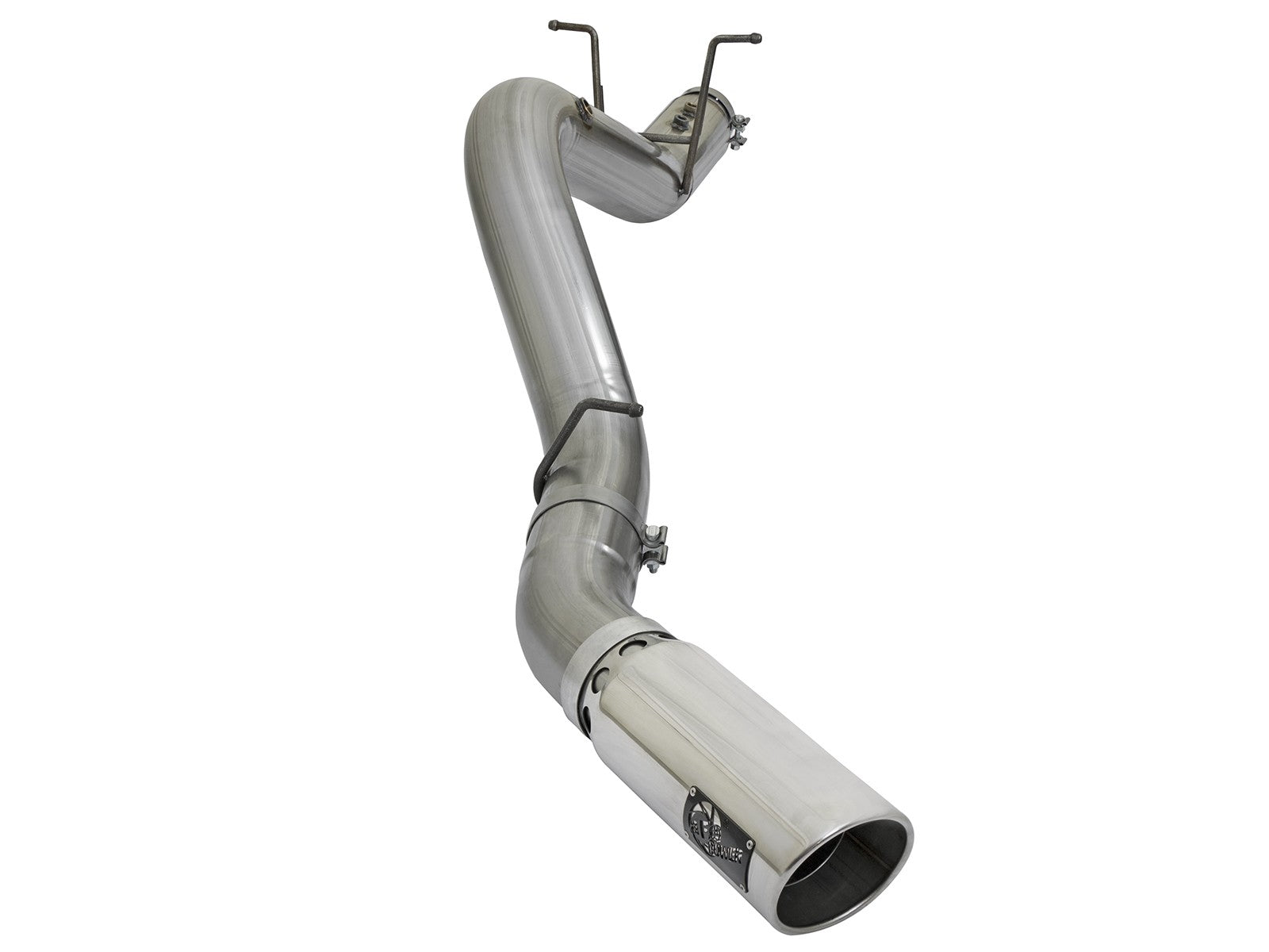 Large Bore-HD 4 Inch 409 Stainless Steel Dpf-Back Exhaust System w/ Tip GM Diesel Trucks 17-19 V8-6.6L (td) L5P aFe Power