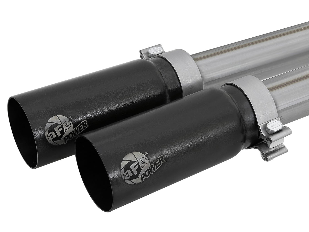 Rebel Series 3 Inch to 2-1/2 Inch 409 Stainless Steel Cat-Back Exhaust w/ Black Tip GM Silverado/Sierra 1500 09-18 / Silverado Ld/Sierra Limited 2019 V6-4.3/V8-4.8/5.3L aFe Power