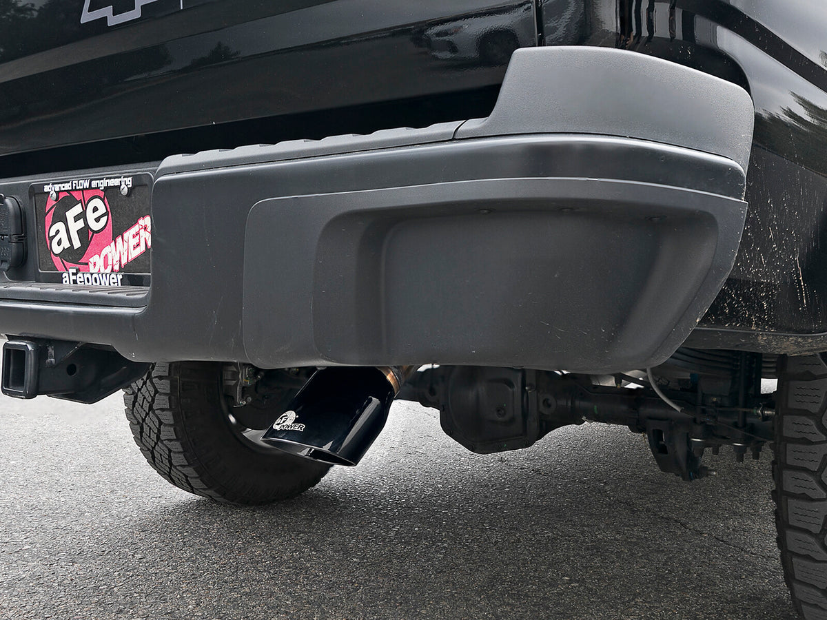 Mach Force-Xp 3 Inch 409 Stainless Cat-Back Hi-Tuck Exhaust System w/ Black Tip GM Colorado/Canyon 15-22 L4-2.5L/V6-3.6L aFe Power