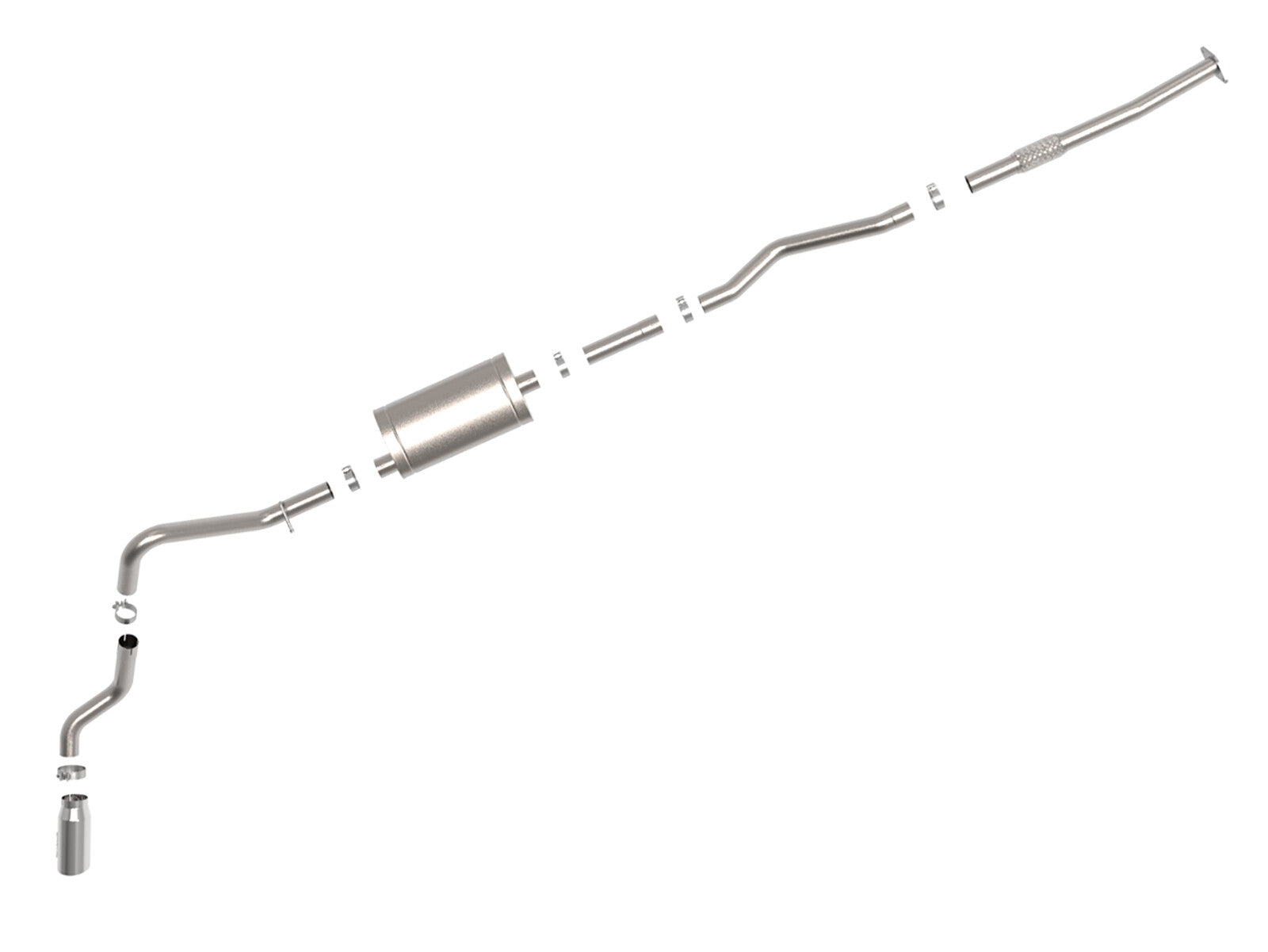 Apollo GT Series 3 Inch 409 Stainless Steel Cat-Back Exhaust System w/ Tip GM Silverado/Sierra 1500 19-26 L4-2.7L (t) aFe Power