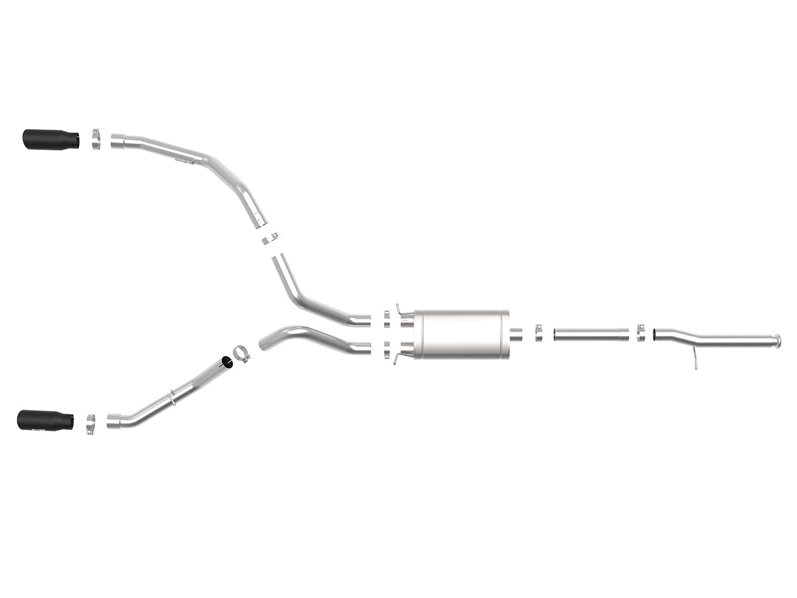 Apollo GT Series 3 Inch 409 Stainless Steel Cat-Back Exhaust System w/ Tip GM Silverado/Sierra 1500 09-18 V6-4.3/V8-4.8/5.3L aFe Power