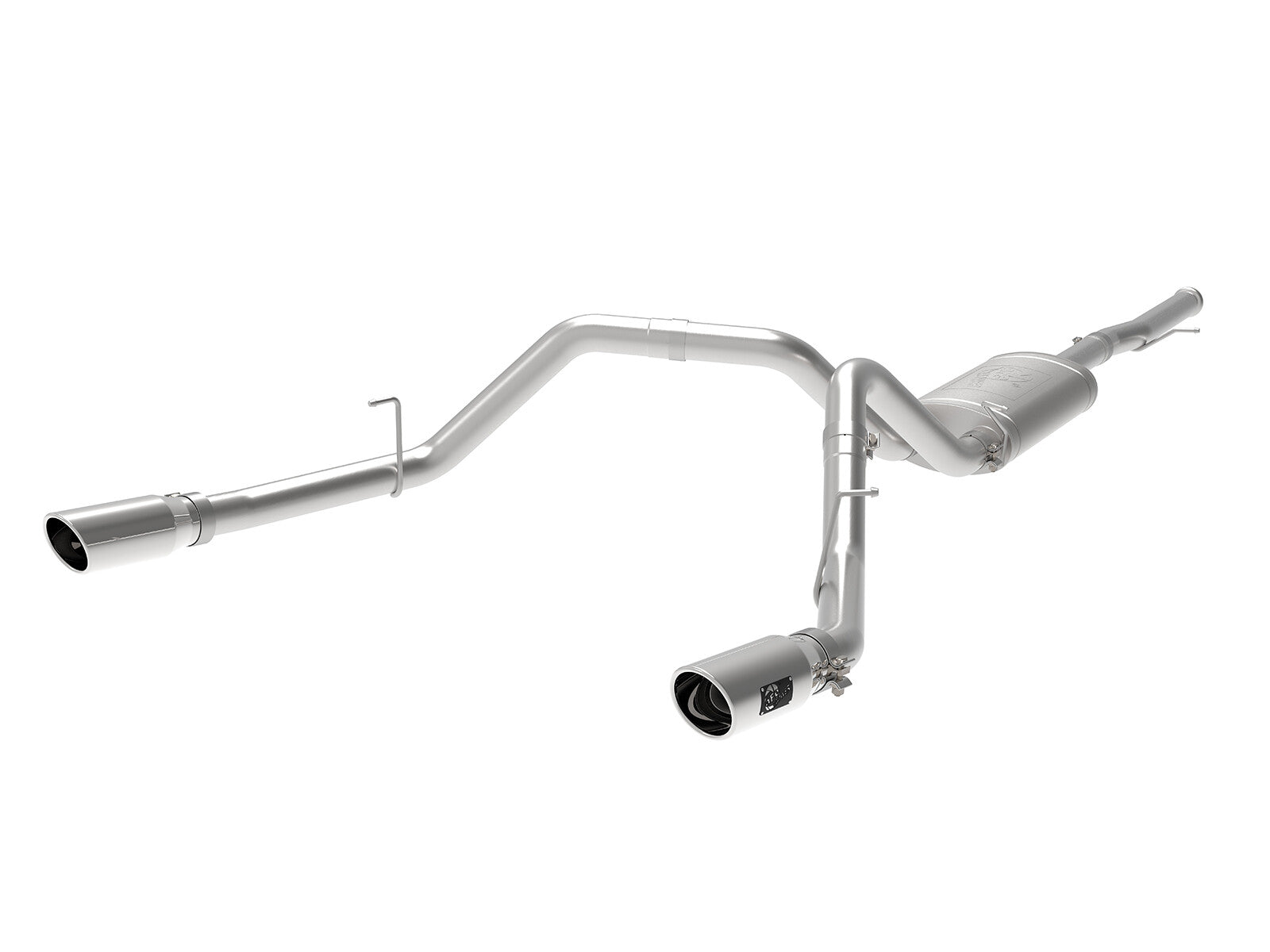 Apollo GT Series 3 Inch 409 Stainless Steel Cat-Back Exhaust System w/ Polish Tip GM Silverado/Sierra 1500 09-18 V6-4.3/V8-4.8/5.3L aFe Power
