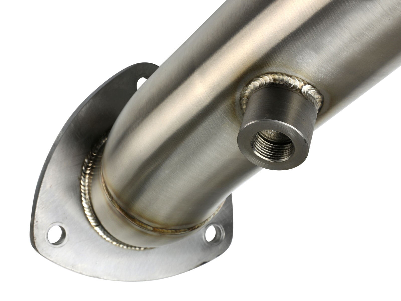 Mach Force-Xp 3 Inch 409 Stainless Steel Downpipe GM Diesel Trucks 15-16 V8-6.6L (td) Lml aFe Power