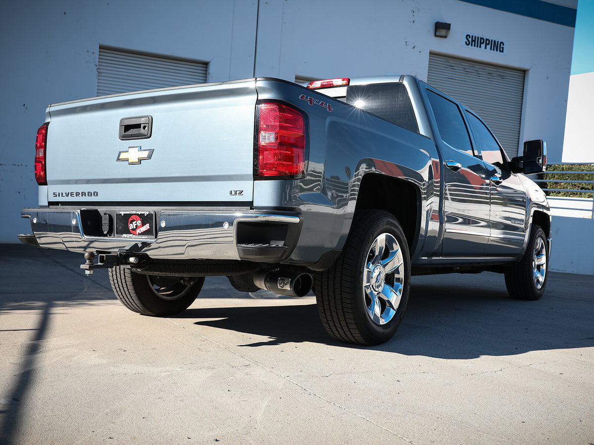 Apollo GT Series 4 Inch 409 Stainless Steel Cat-Back Exhaust System w/ Black Tip GM Silverado/Sierra 1500 14-18 V8-6.2L aFe Power