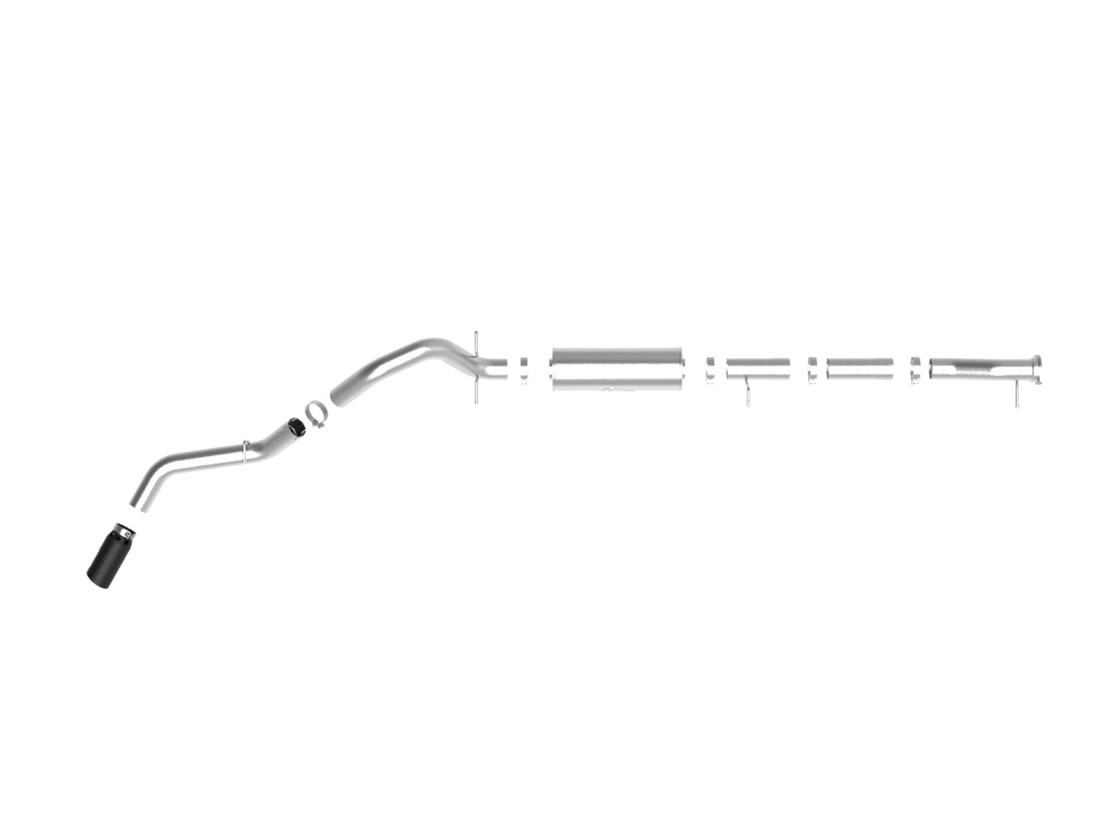 Apollo GT Series 4 Inch 409 Stainless Steel Cat-Back Exhaust System w/ Tip GM 2500/3500HD 20-26 V8-6.6L L8T 149.4-159 Inch Wheelbase aFe Power