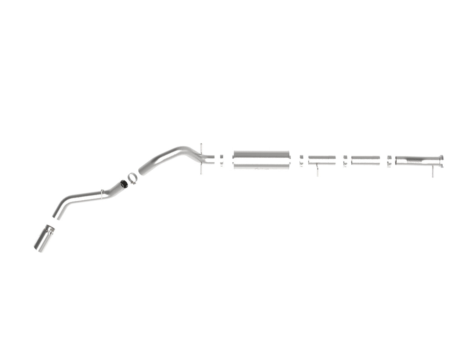 Apollo GT Series 4 Inch 409 Stainless Steel Cat-Back Exhaust System w/ Tip GM 2500/3500HD 20-26 V8-6.6L L8T 149.4-159 Inch Wheelbase aFe Power
