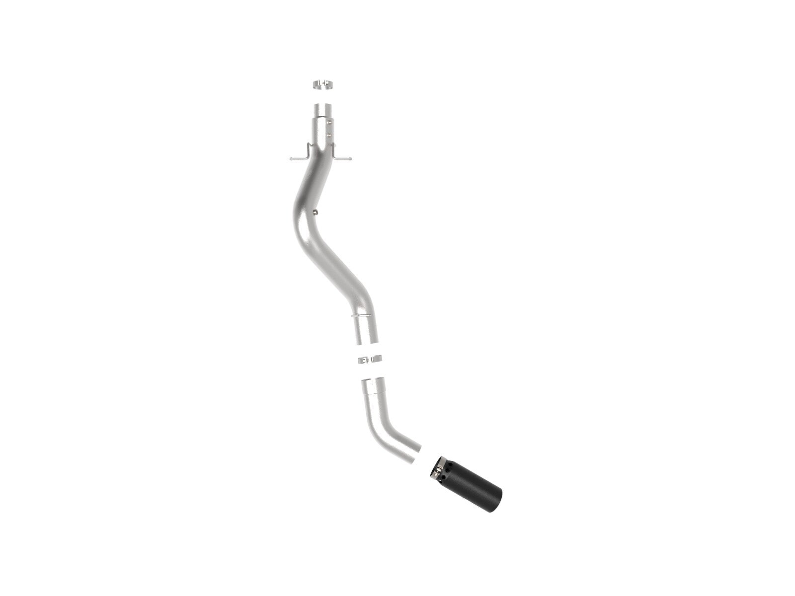 Large Bore-HD 5 Inch 409 Stainless Steel Dpf-Back Exhaust System w/ Tip GM Diesel Trucks 20-23 V8-6.6L (td) L5P aFe Power