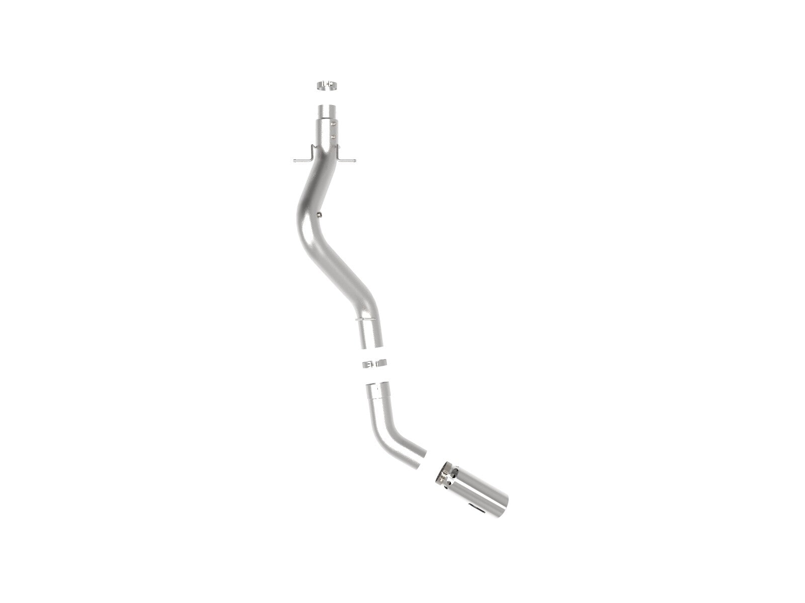 Large Bore-HD 5 Inch 409 Stainless Steel Dpf-Back Exhaust System w/ Tip GM Diesel Trucks 20-23 V8-6.6L (td) L5P aFe Power
