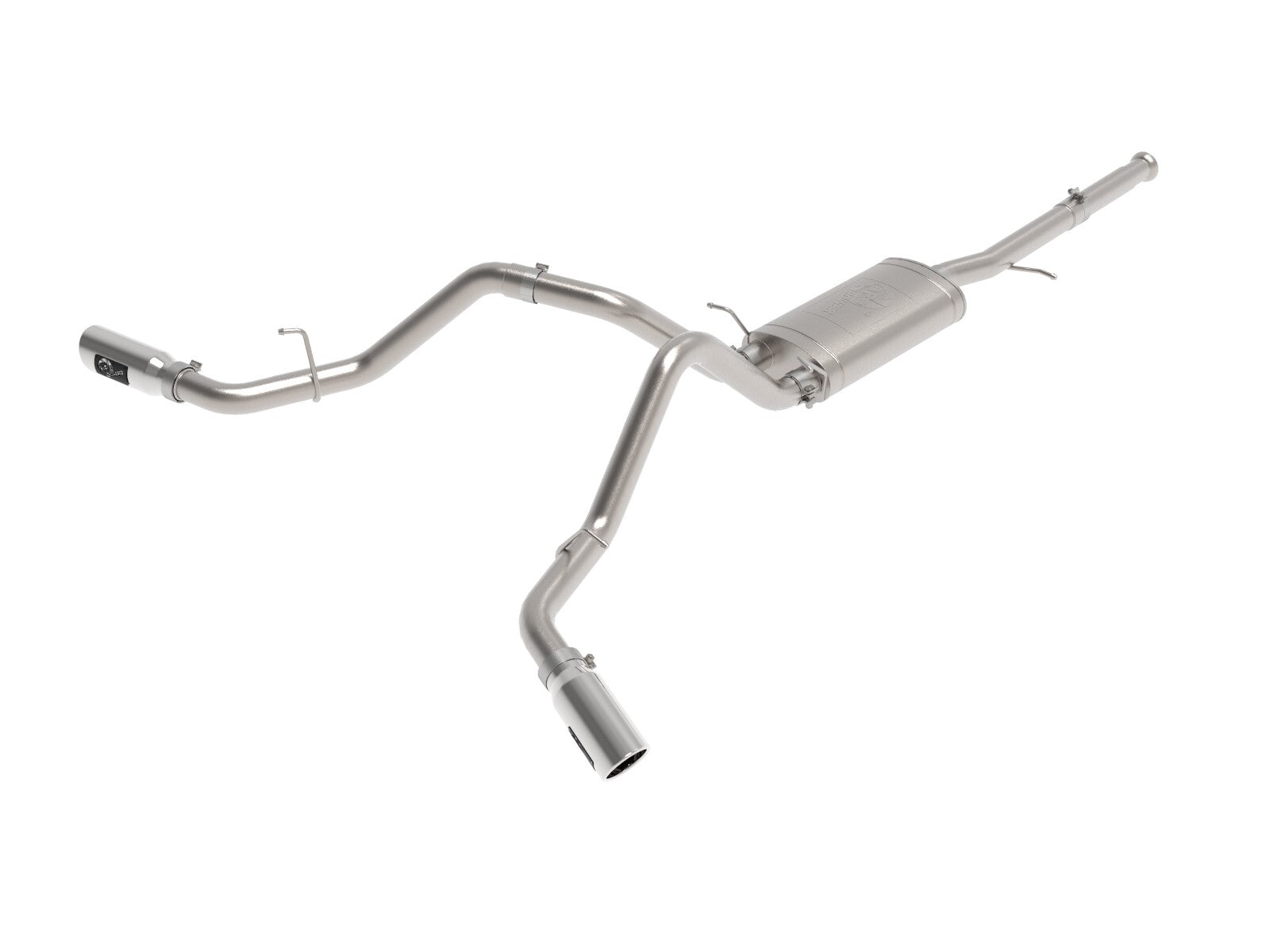 Apollo GT Series 3 Inch Cat-Back Exhaust System w/ Dual Rear-Side Exit Tips GM Trucks 09-18 V6-4.3L/V8-4.8/5.3L aFe Power