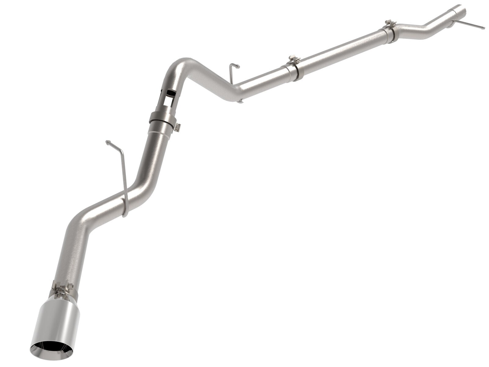 Large Bore-HD 3 Inch 409 Stainless Steel Dpf-Back Exhaust System w/ Tip GM Trucks 23-26 L6-3.0L (td) LZ0 aFe Power