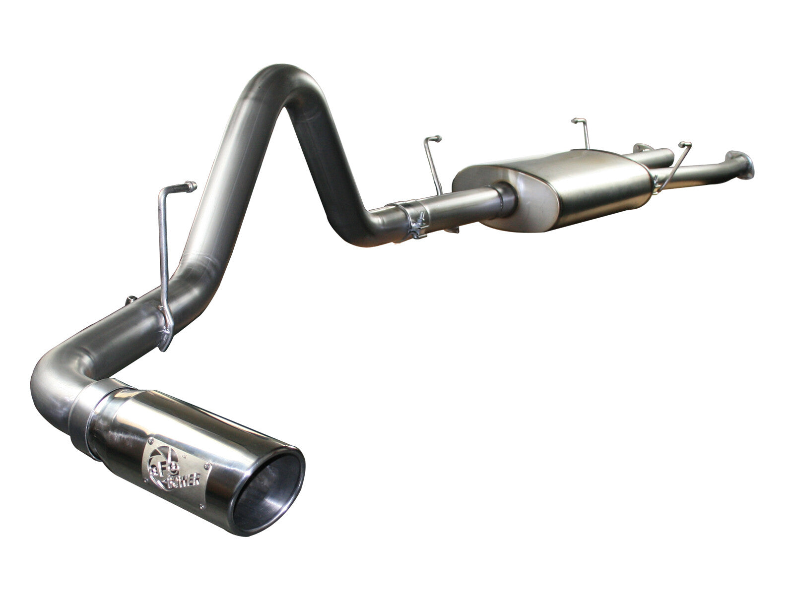 Mach Force-Xp 2-1/2 Inch to 3 Inch 409 Stainless Steel Cat-Back Exhaust w/ Tip Toyota Tundra 07-09 V8-4.7L aFe Power