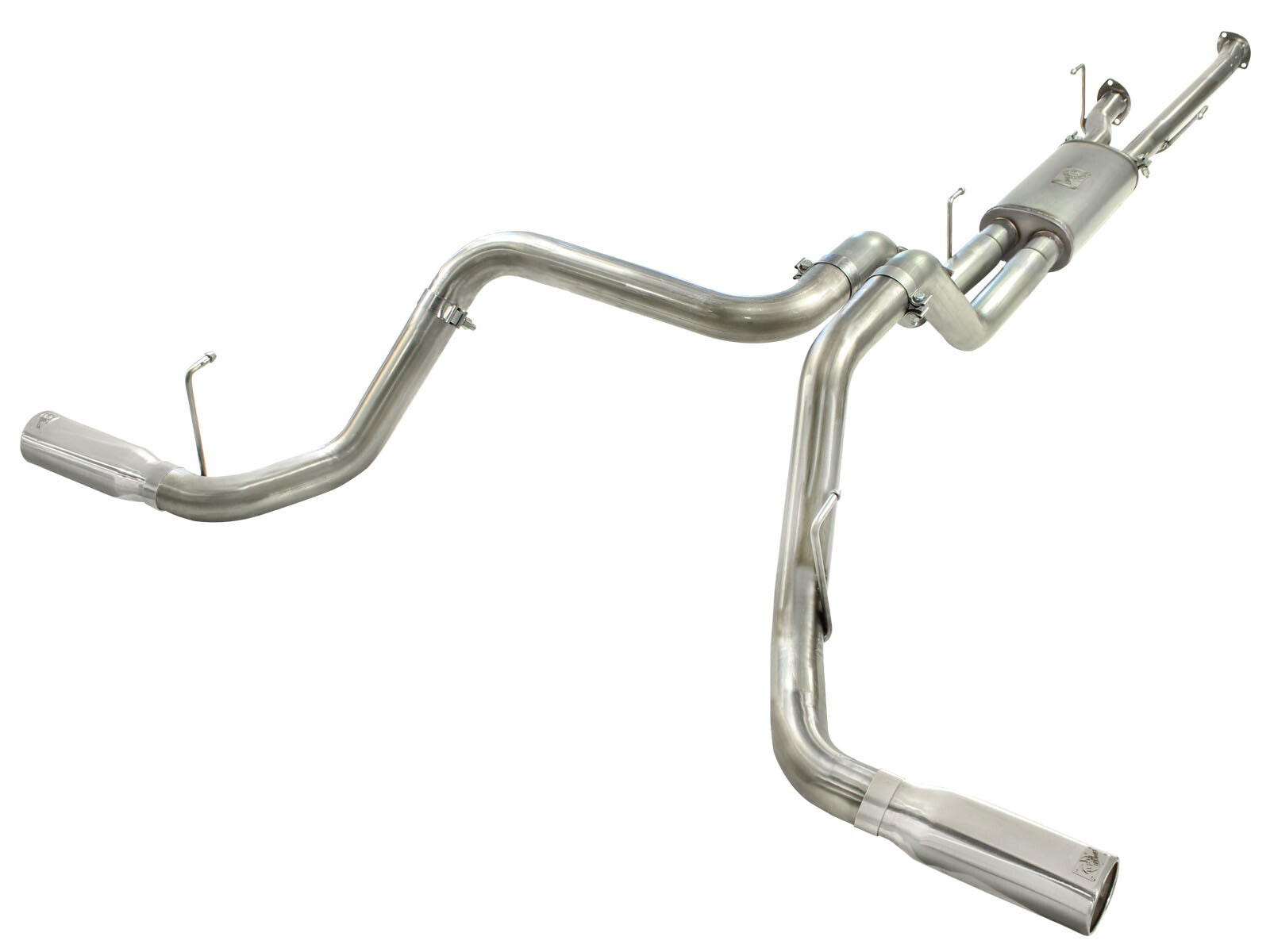 Mach Force-Xp 2-1/2 Inch to 3 Inch 409 Stainless Steel Cat-Back Exhaust w/ Tip Toyota Tundra 10-21 V8-5.7L aFe Power