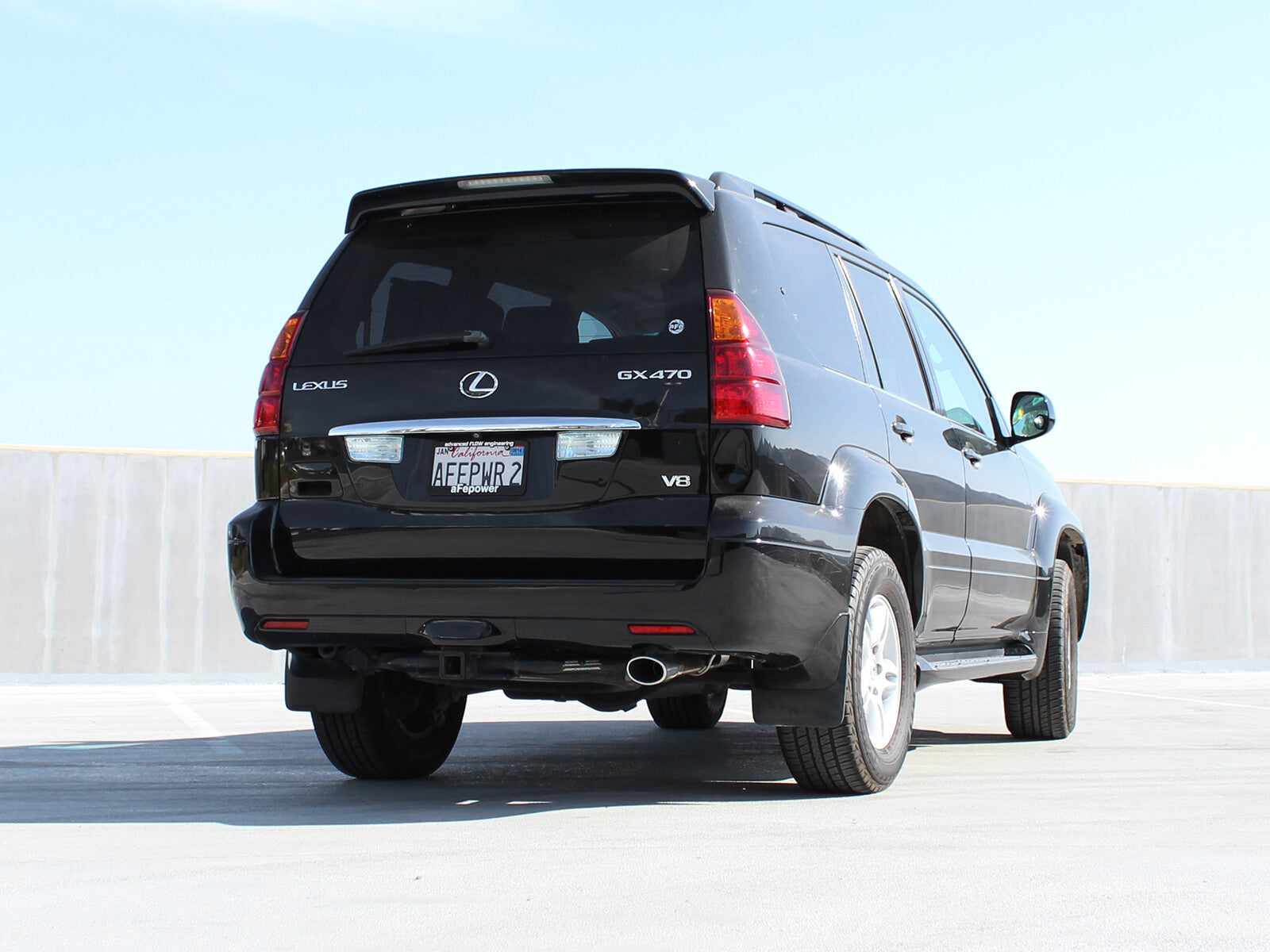 Mach Force-Xp 2-1/2 Inch 409 Stainless Steel Cat-Back Exhaust System w/Polished Tip Lexus Gx 470 05-09 V8-4.7L aFe Power
