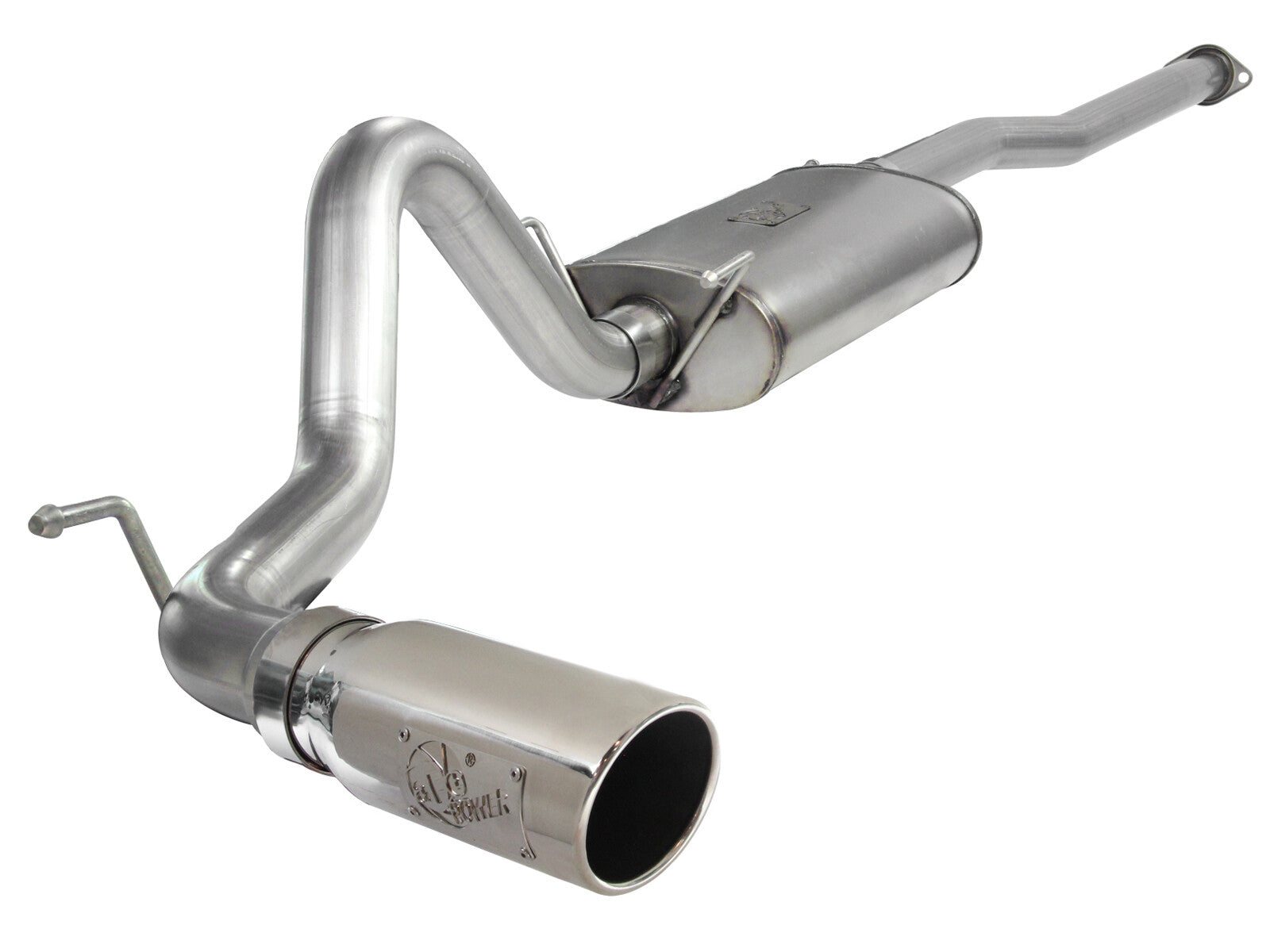 Mach Force-Xp 3 Inch 409 Stainless Steel Cat-Back Exhaust System w/ Tip Toyota Tacoma 13-15 V6-4.0L aFe Power