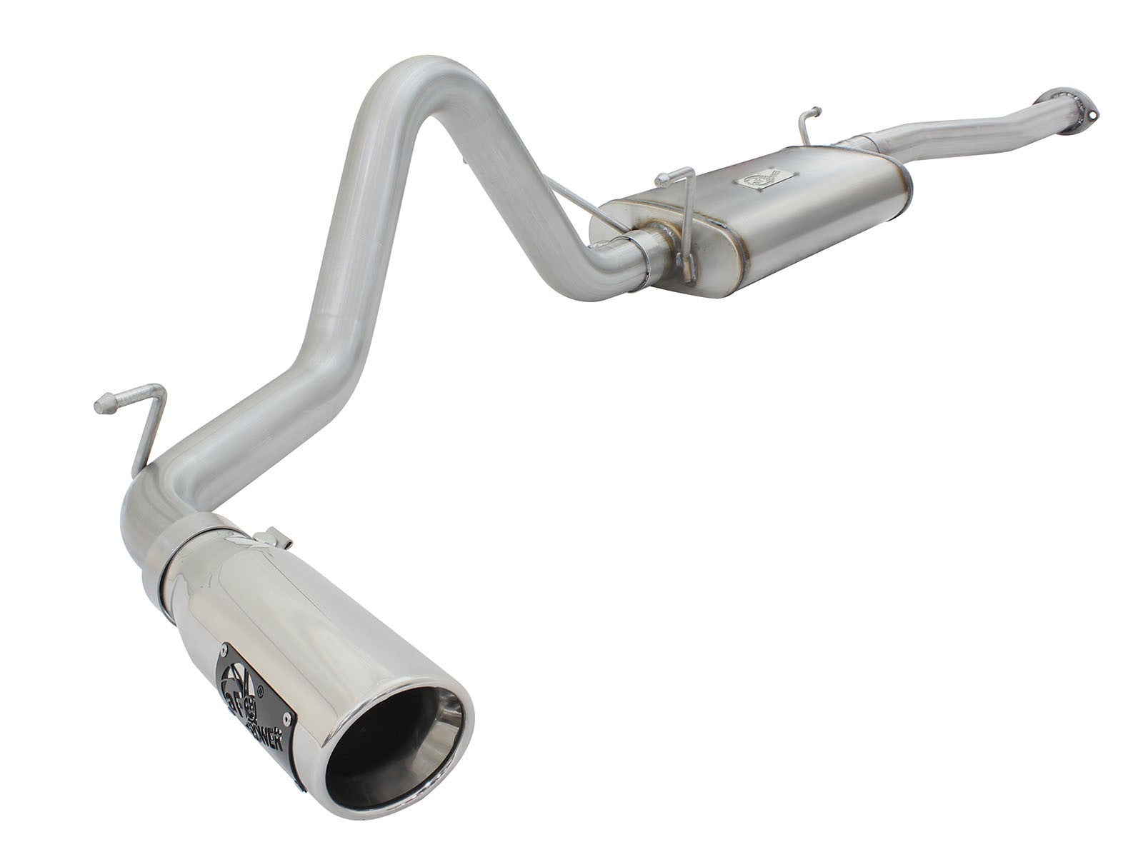 Mach Force-Xp 2-1/2 Inch 409 Stainless Steel Cat-Back Exhaust System w/ Tip Toyota Tacoma 13-15 L4-2.7L aFe Power