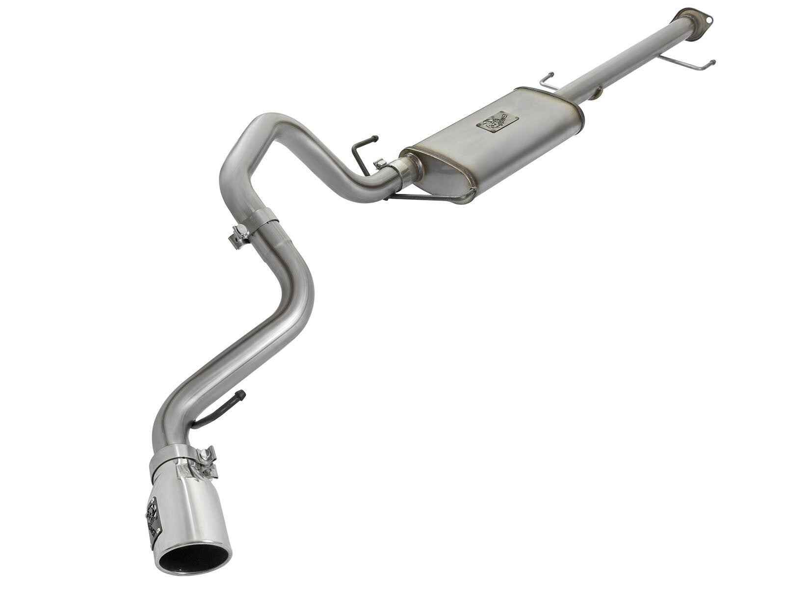 Mach Force-Xp 2-1/2 Inch 409 Stainless Steel Cat-Back Exhaust w/Polished Tip Toyota Fj Cruiser 07-18 V6-4.0L aFe Power